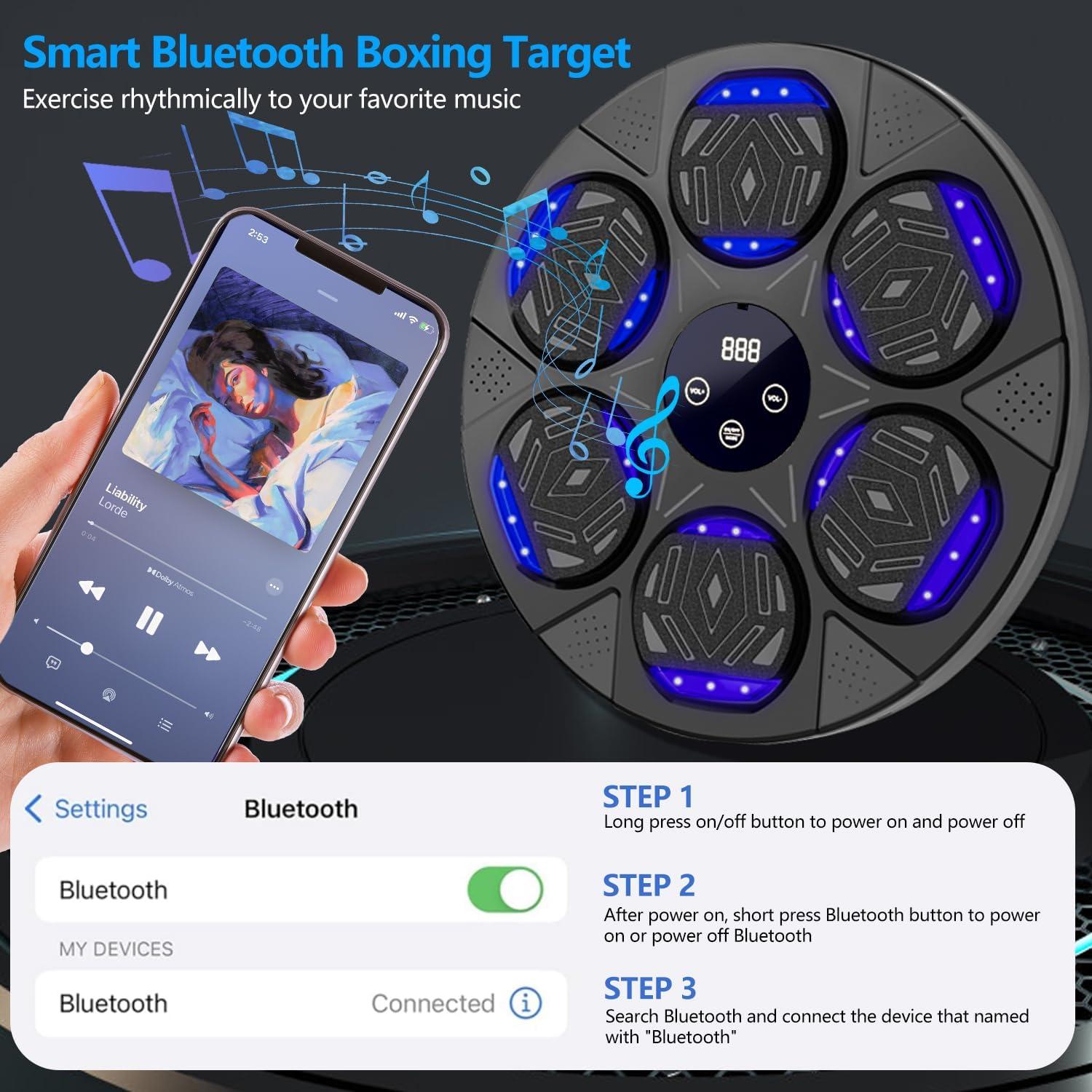 Máquina de Boxeo Musical Poetish QJB-55 con Guantes - 2025