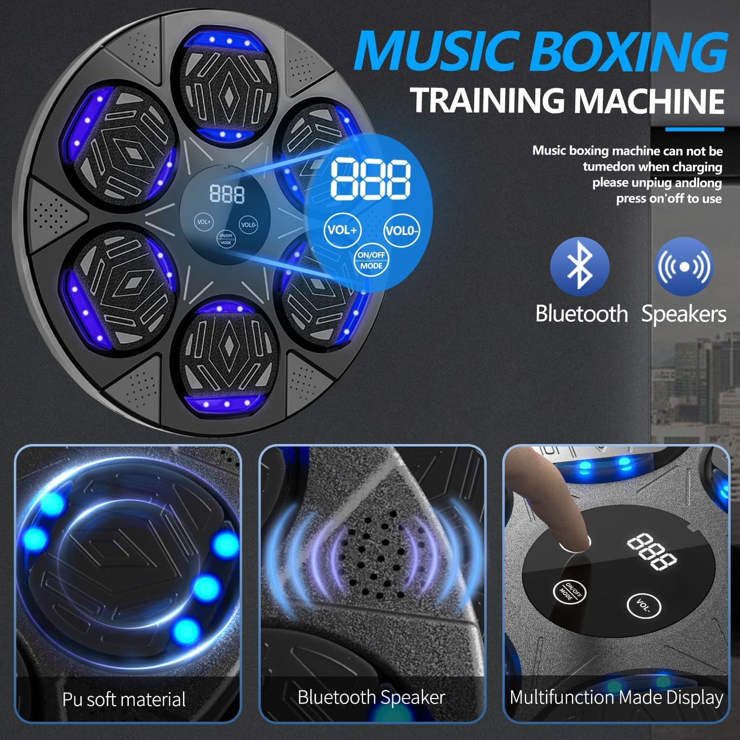 Máquina de Boxeo Musical Poetish QJB-55 con Guantes - 2025