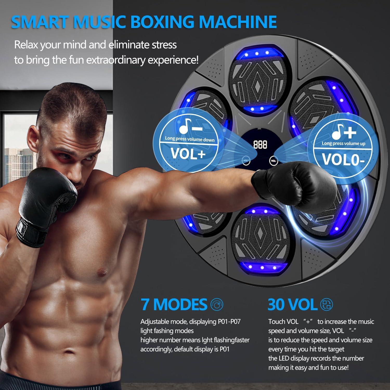 Máquina de Boxeo Musical Poetish QJB-55 con Guantes - 2025