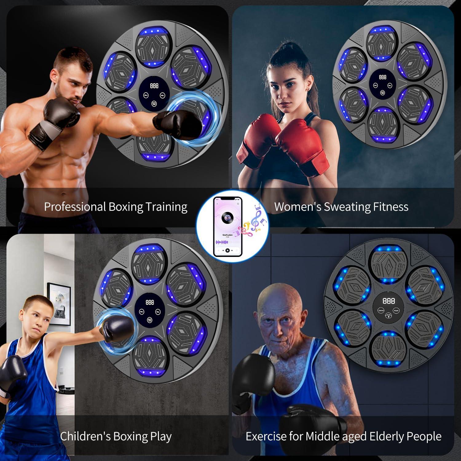 Máquina de Boxeo Musical Poetish QJB-55 con Guantes - 2025