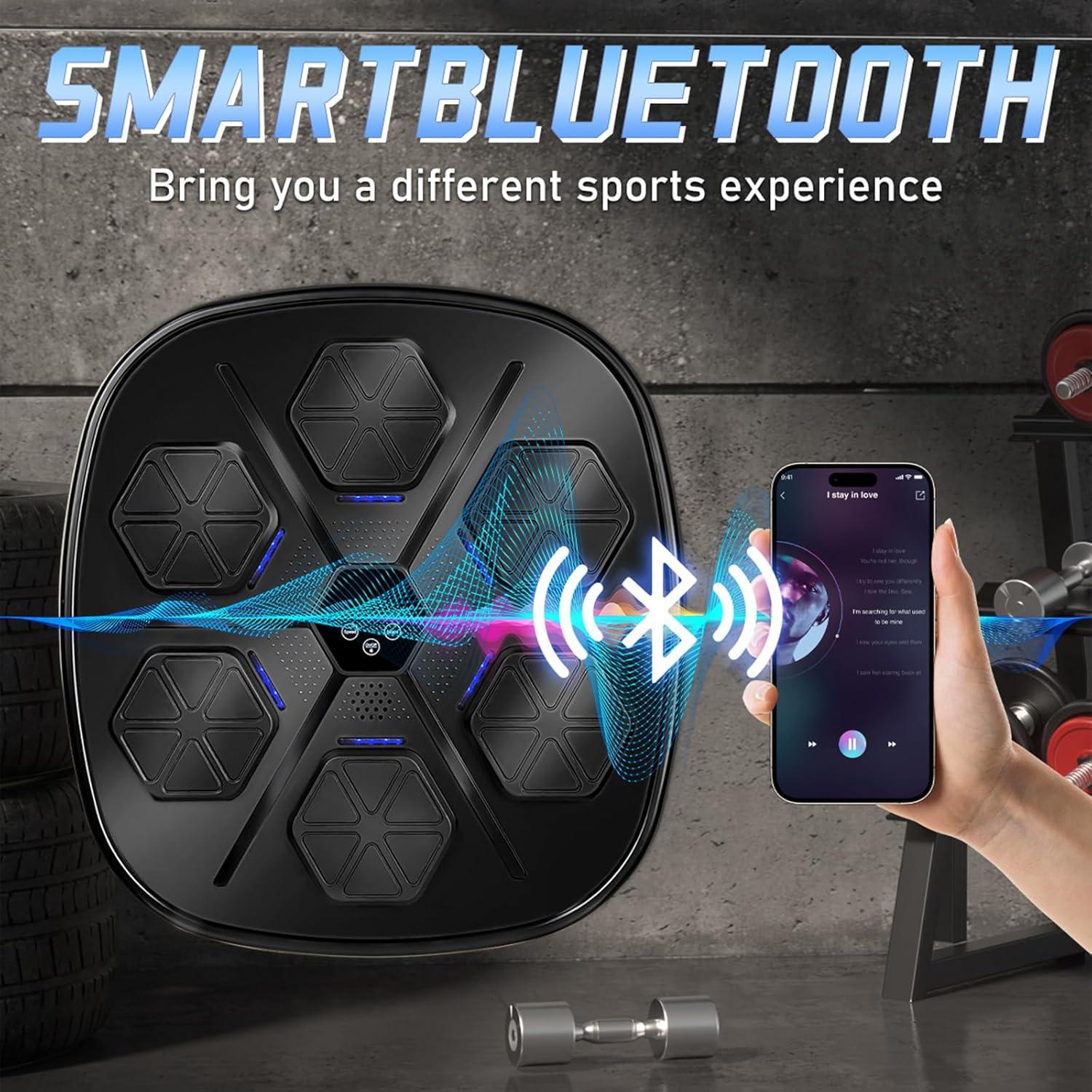 Máquina de Boxeo Musical Adius 2025 - LED, 9 Modos, Pared