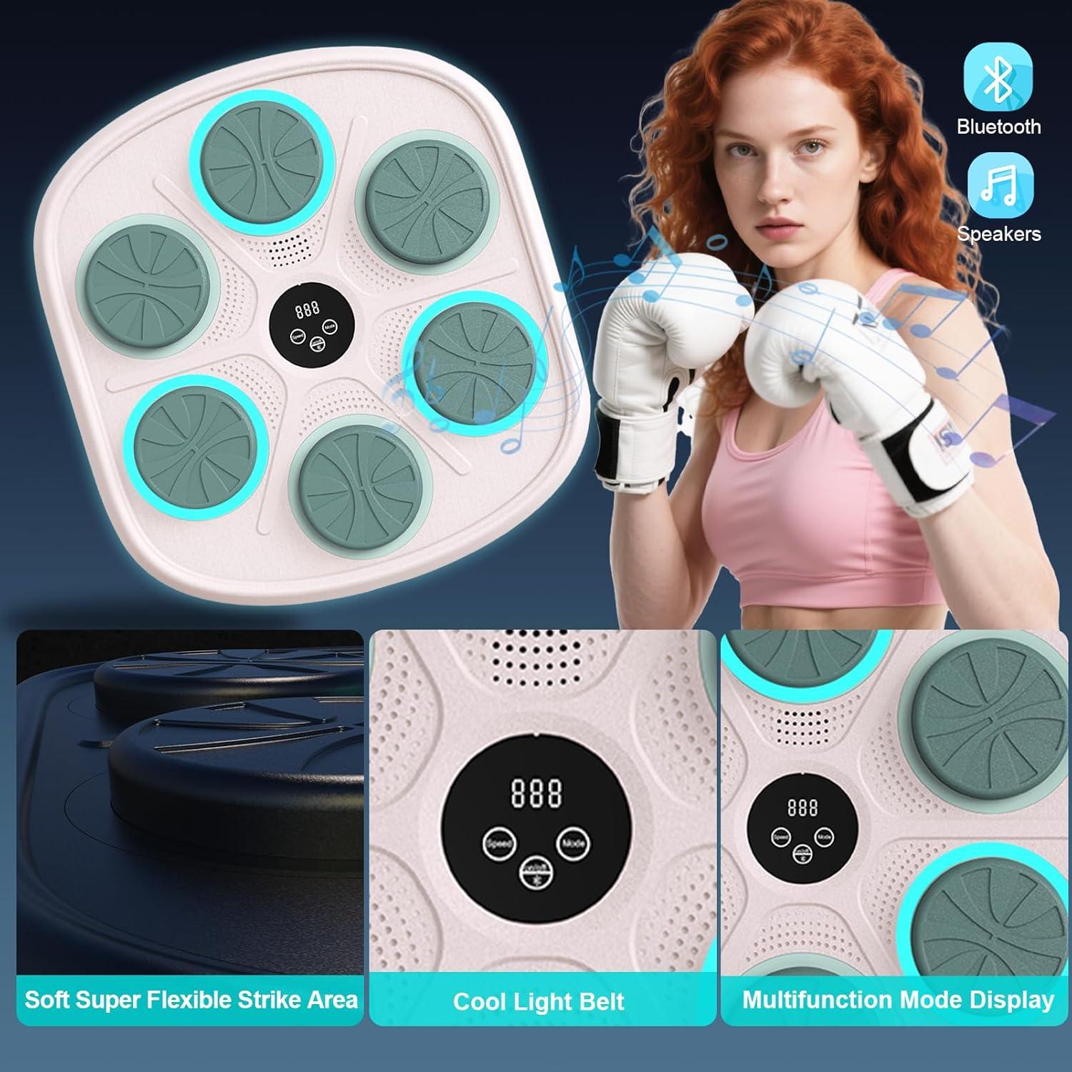 Máquina de Boxeo Musical Inteligente BOLUPO 43.4x45.7cm Rosa