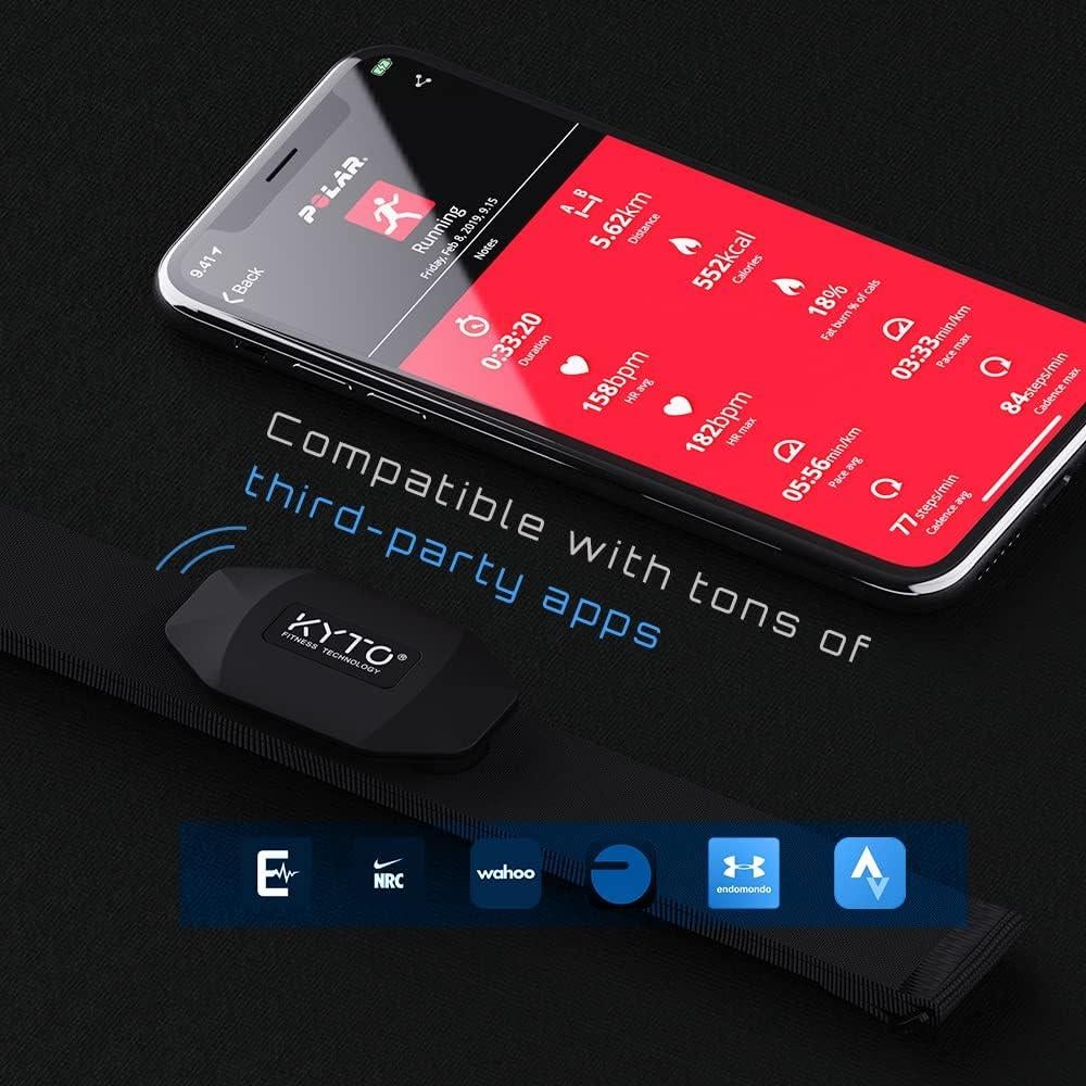 Monitor de Frecuencia Cardíaca KYTO 2809 con Correa Ajustable