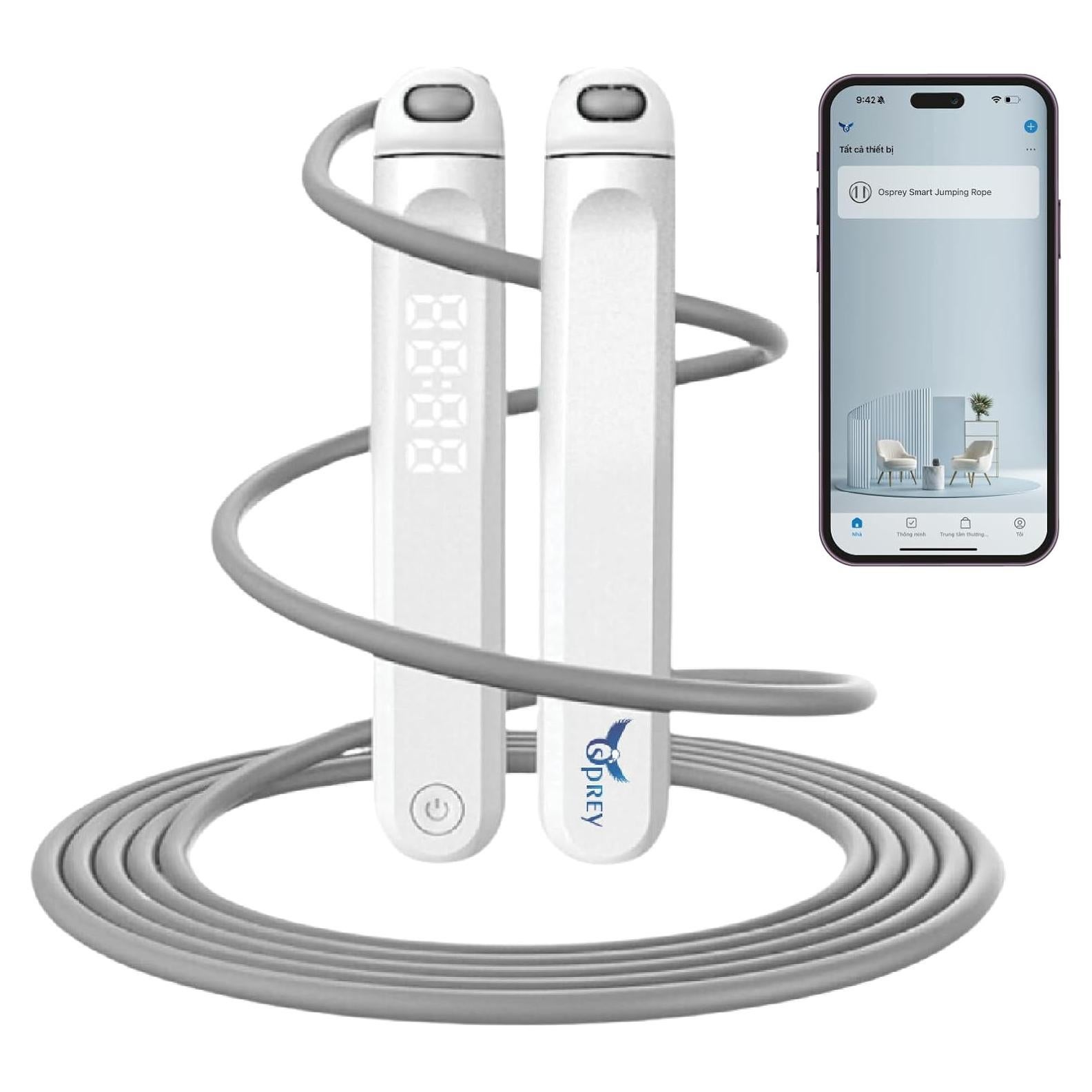 Cuerda de Salto Inteligente Osprey Ajustable con Conteo