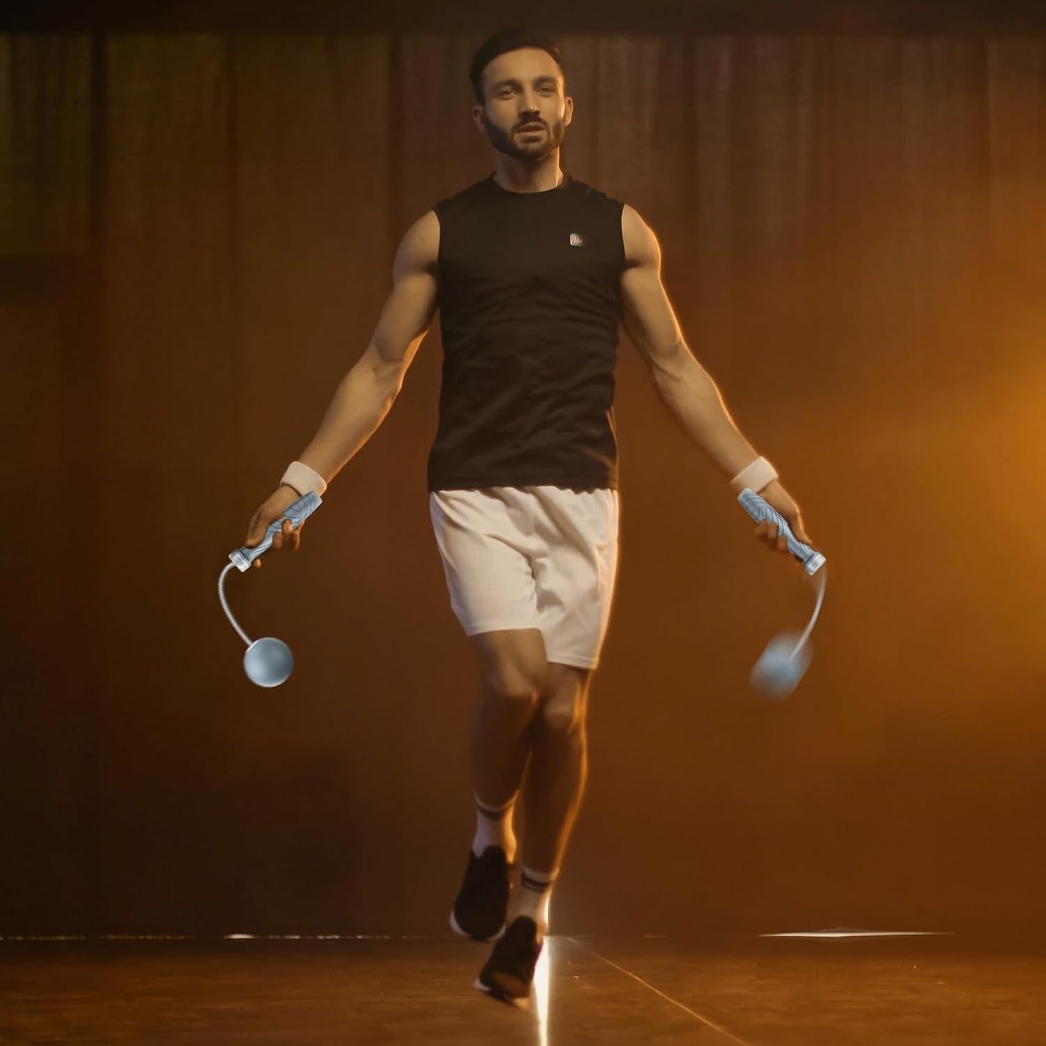 Cuerda de Salto Sin Cable BURNCALO con Peso - Fitness y Ejercicio