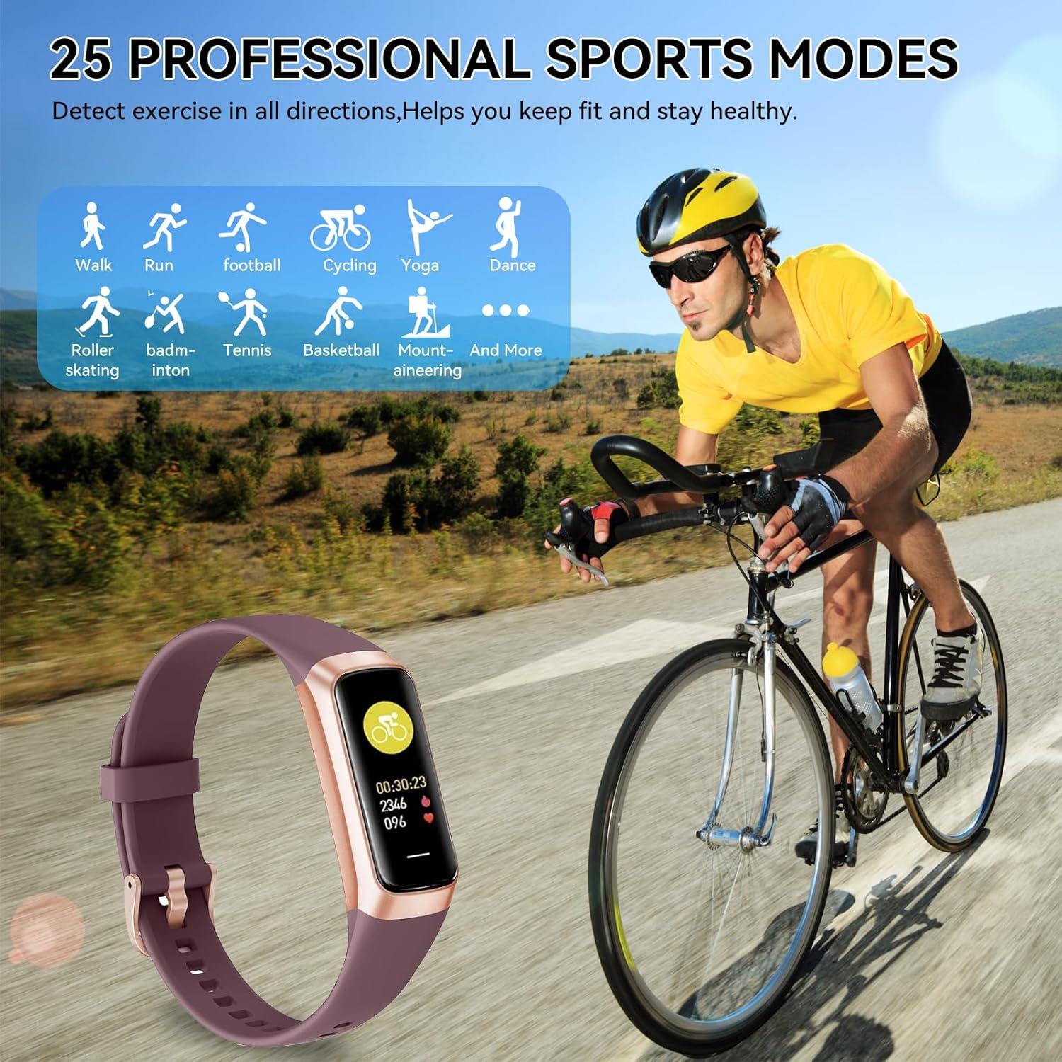 Rastreador de Fitness APPBYER C60 con Monitoreo Cardíaco y Sueño