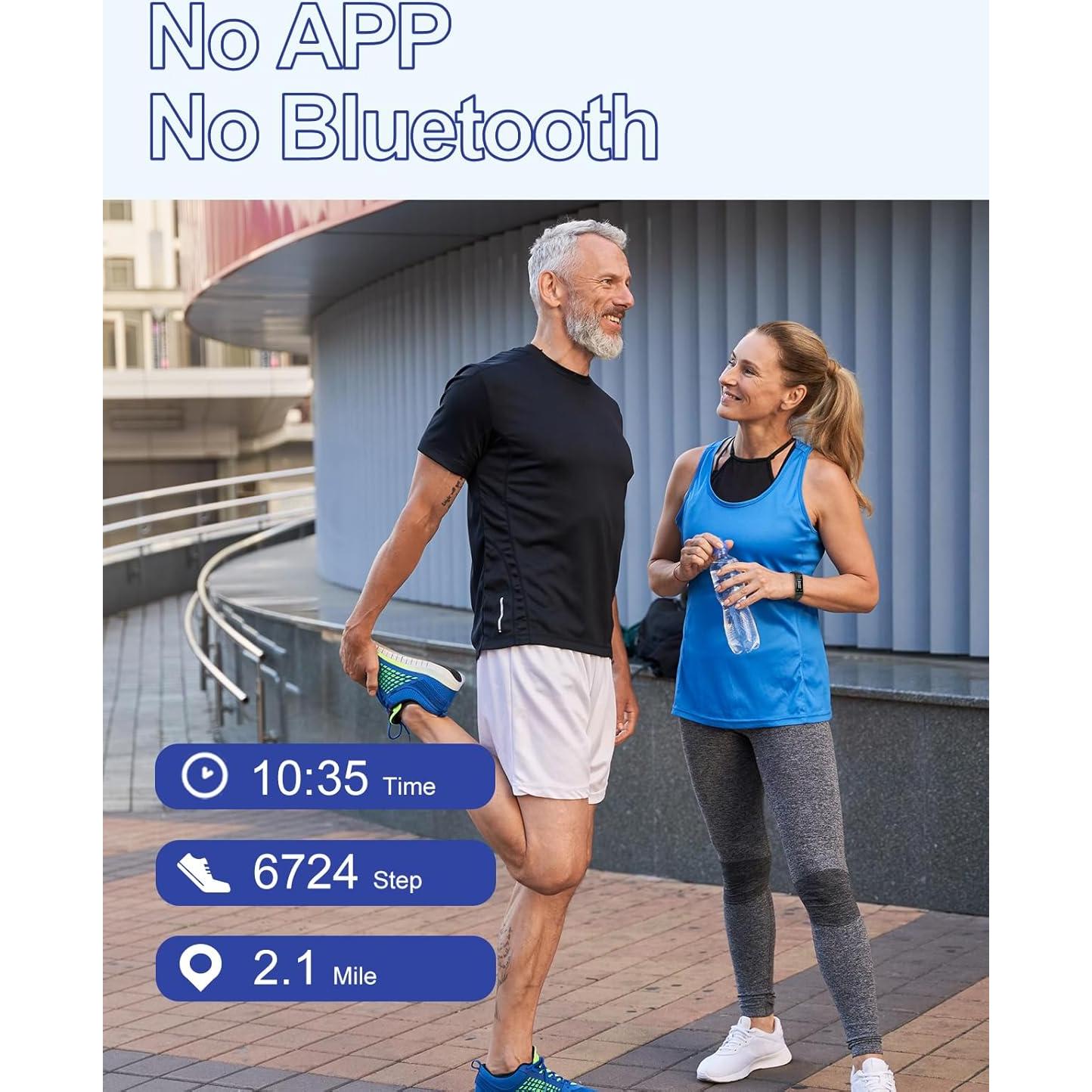 Reloj de Fitness GRV S1 Negro Impermeable Contador Pasos