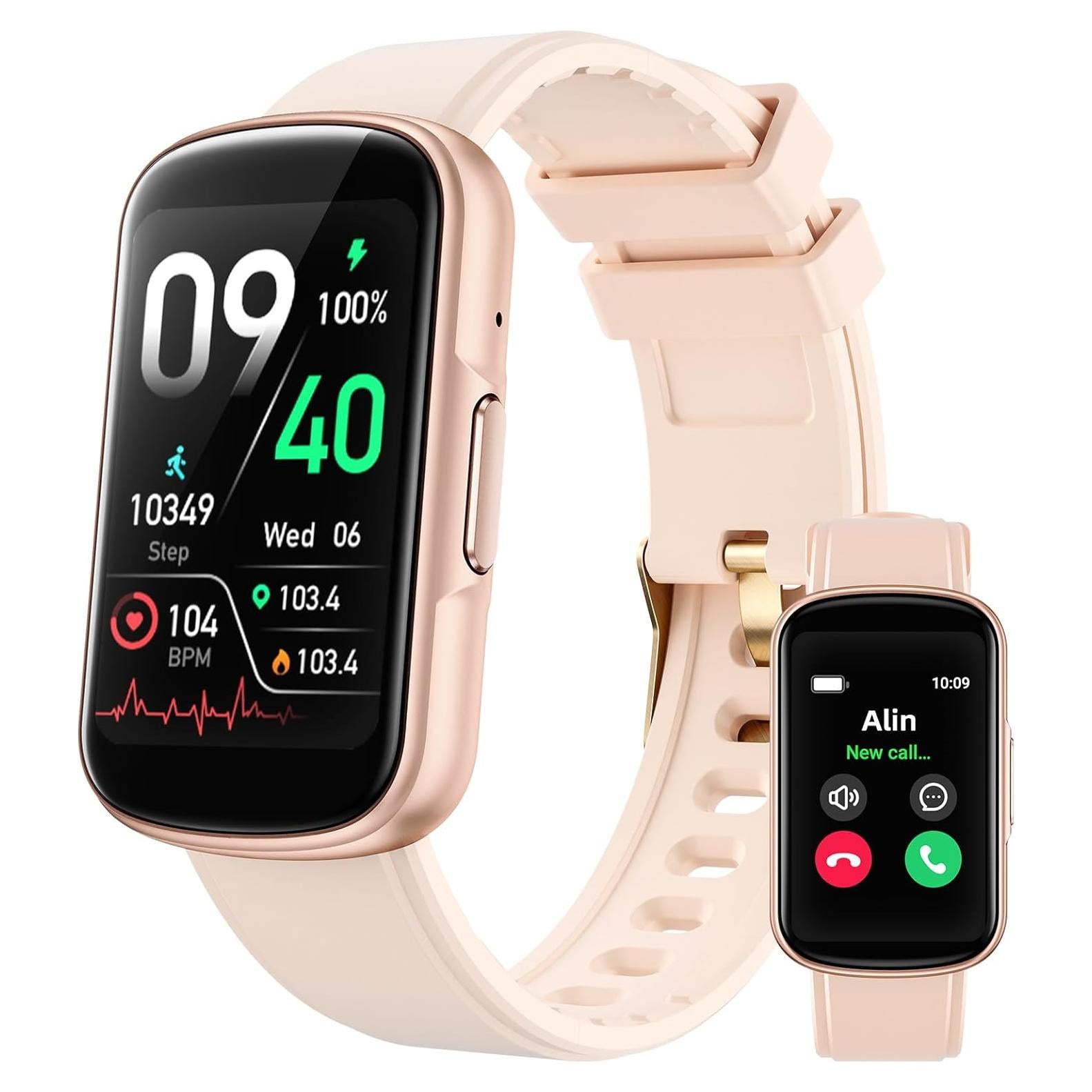 Reloj Inteligente Parsonver Oro Rosa con Monitor de Salud IP68