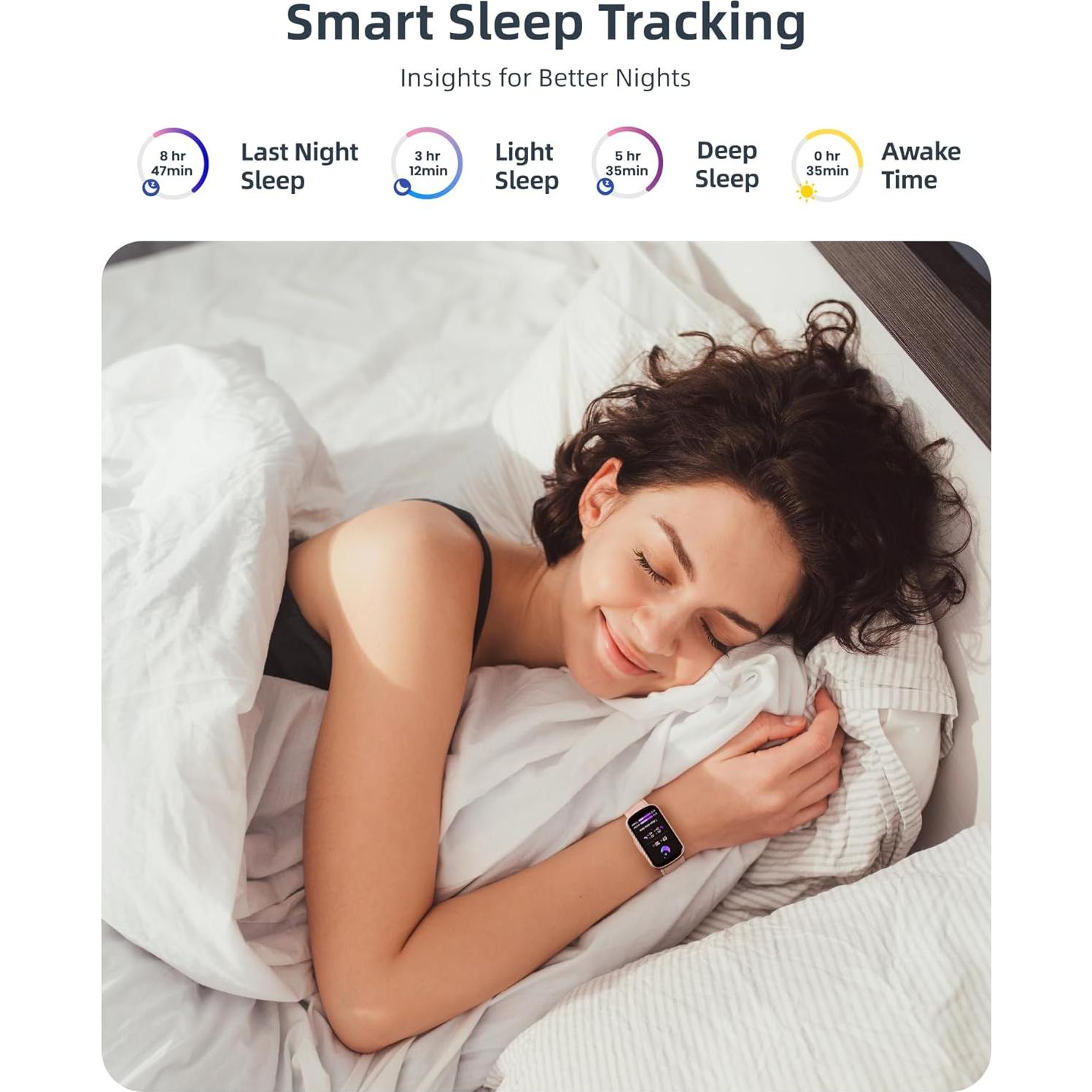 Reloj Inteligente Parsonver Oro Rosa con Monitor de Salud IP68