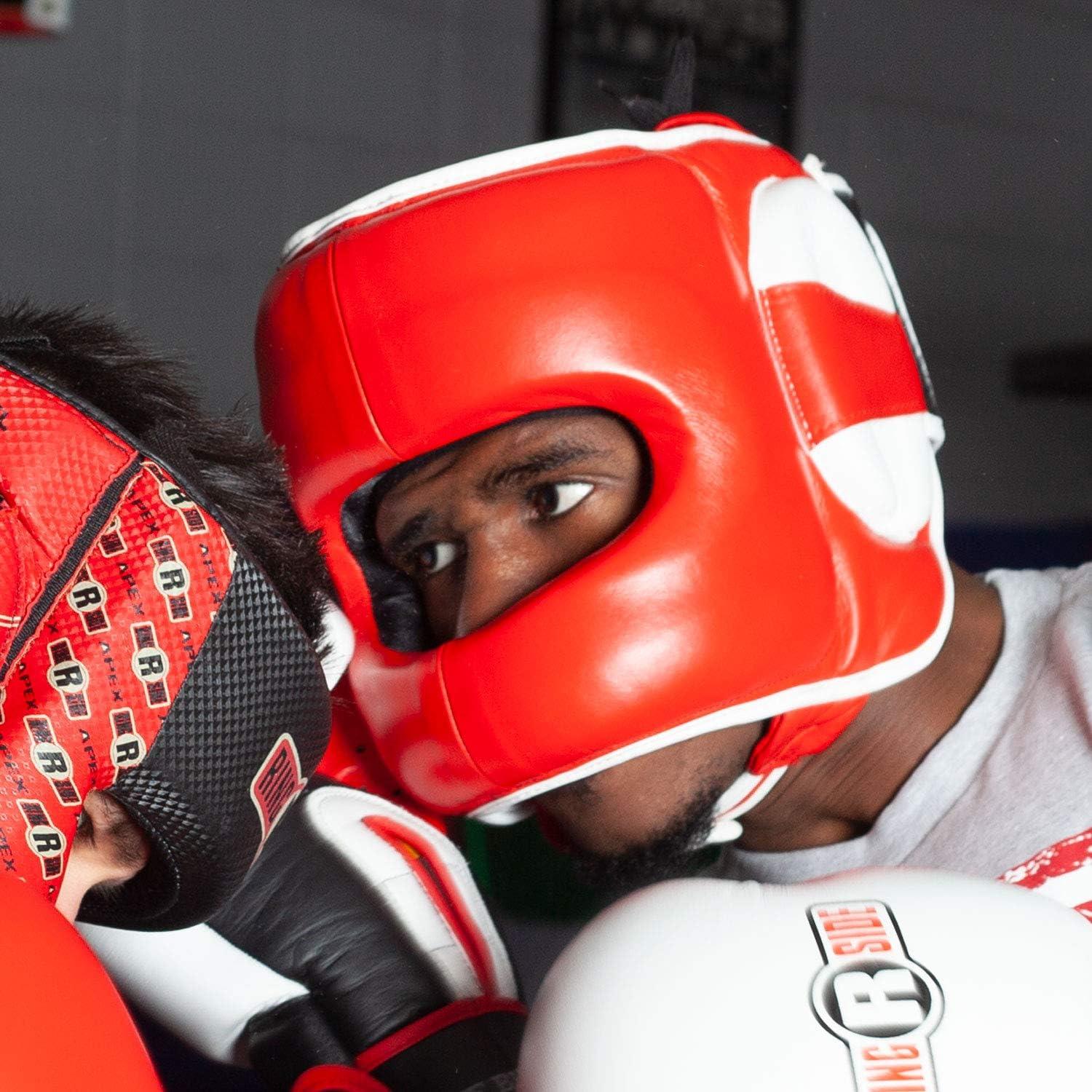 Cascos de Boxeo Ringside Deluxe Face Saver Negro Grande