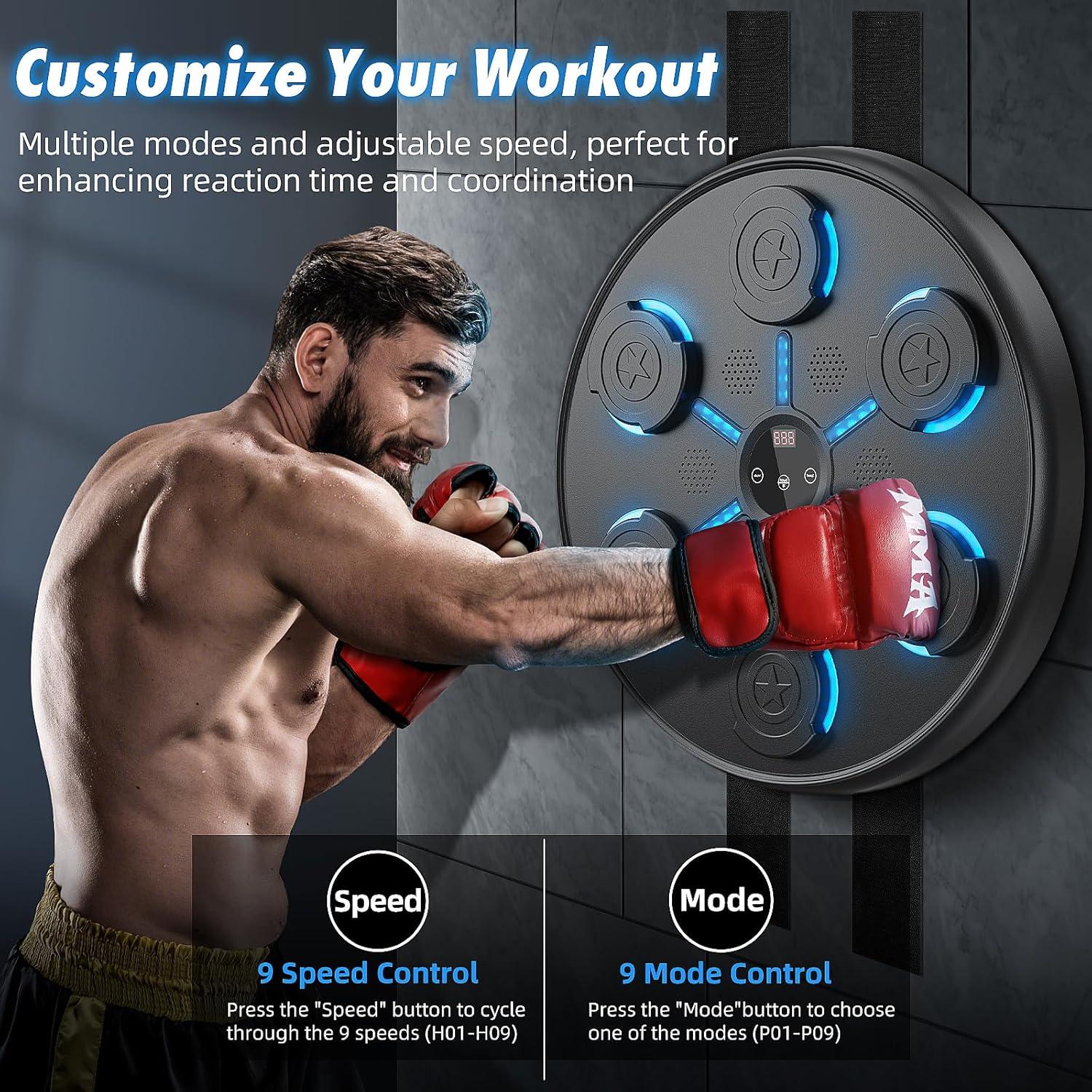 Máquina de Boxeo Musical Hervimo JH-QJ-01 con Guantes