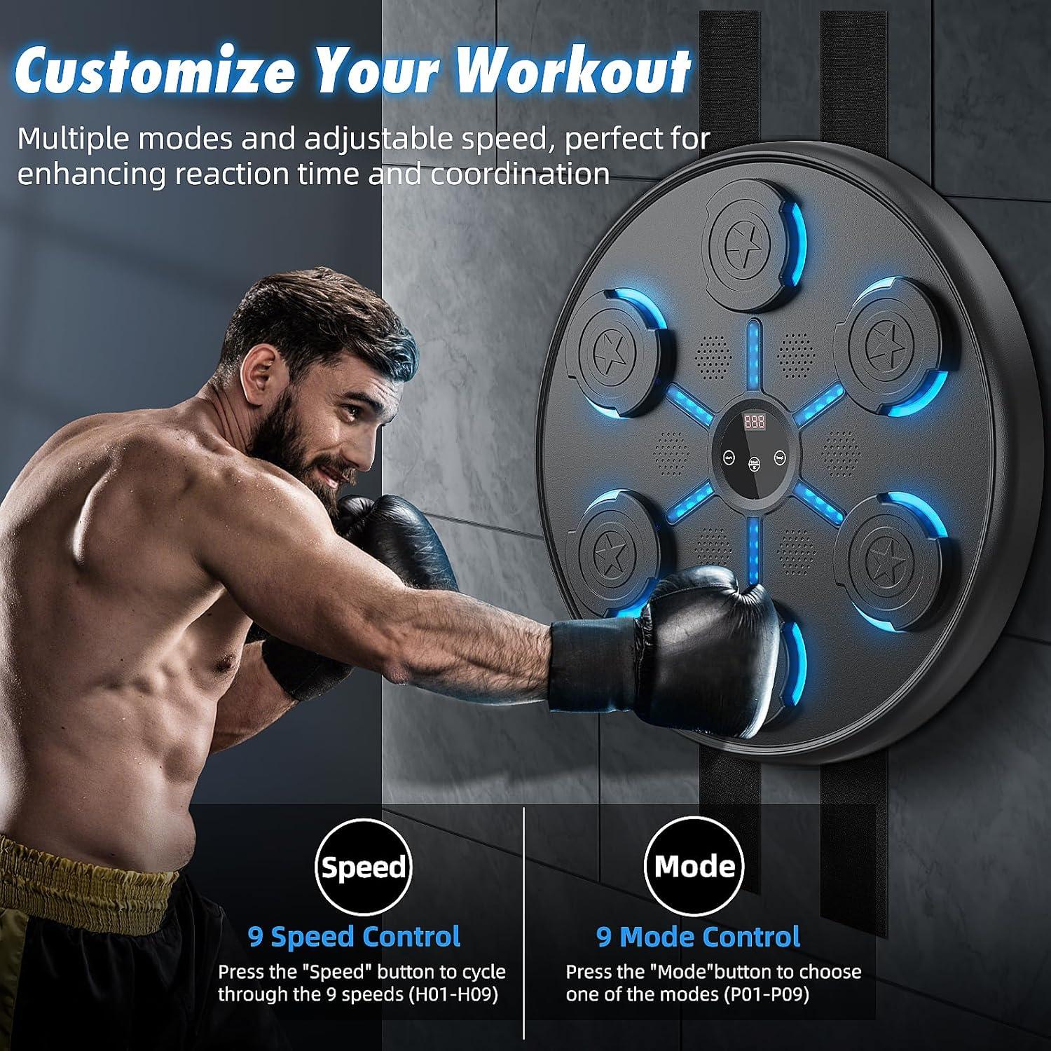 Máquina de Boxeo Musical Hervimo JH-QJ-01 con Guantes