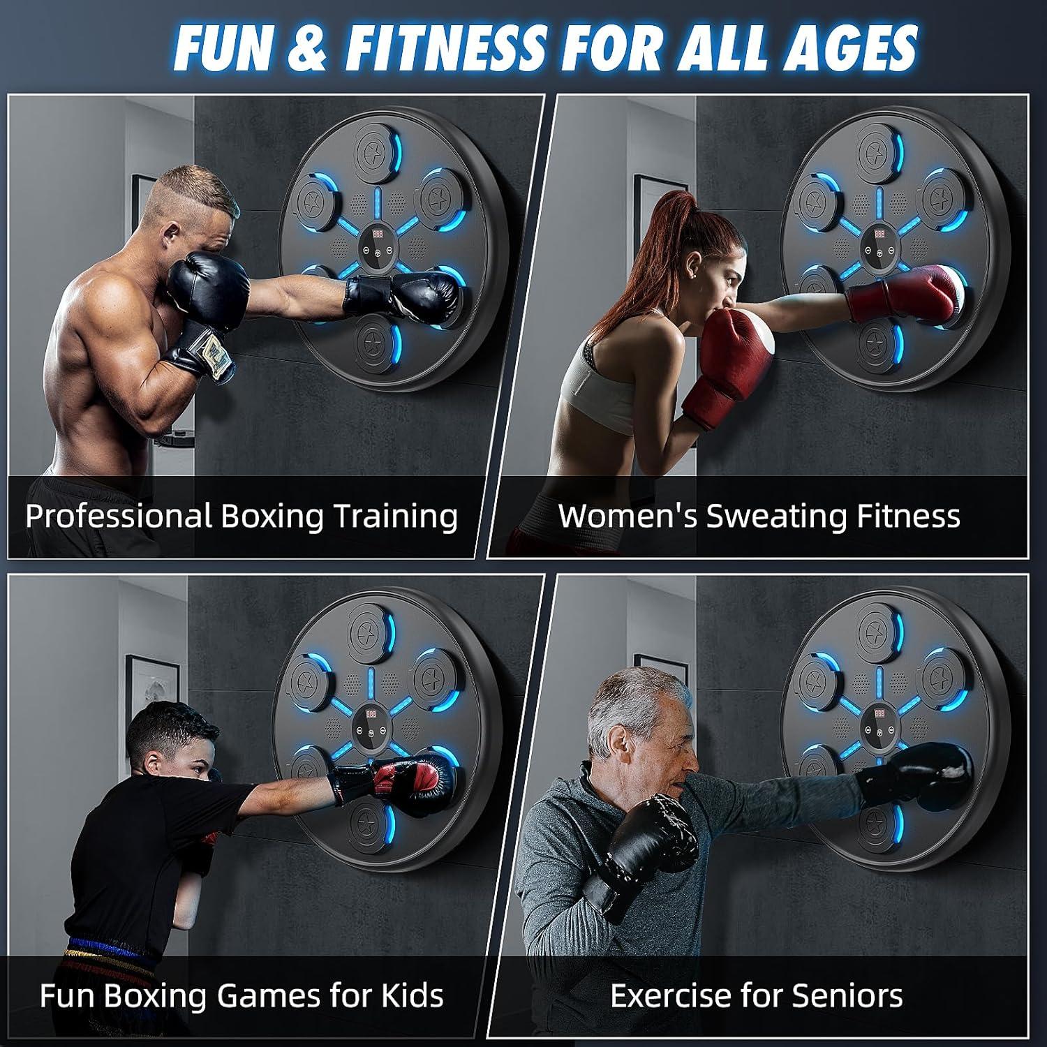 Máquina de Boxeo Musical Hervimo JH-QJ-01 con Guantes