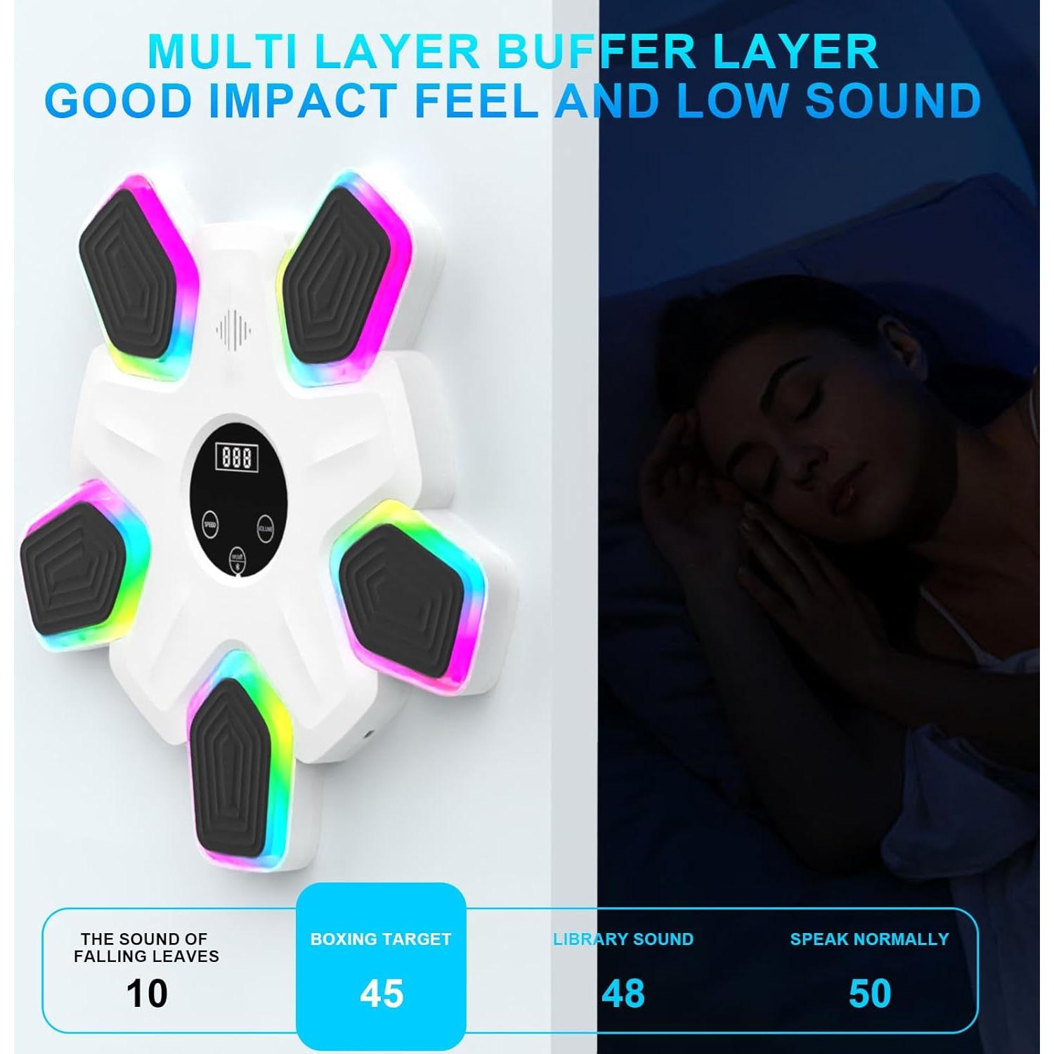 Máquina de Boxeo Musical UTFFEDY con Guantes y Bluetooth 2025