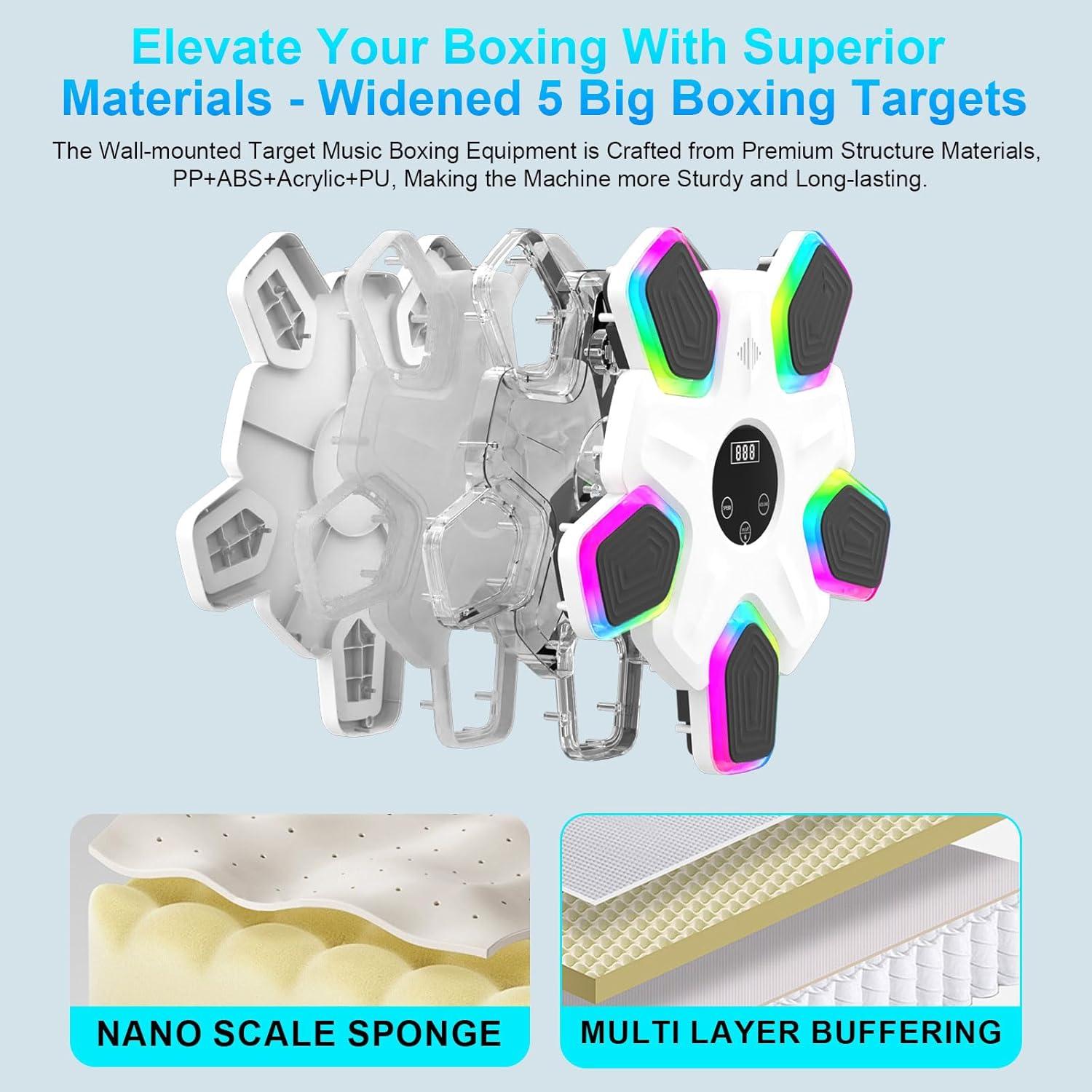 Máquina de Boxeo Musical UTFFEDY con Guantes y Bluetooth 2025