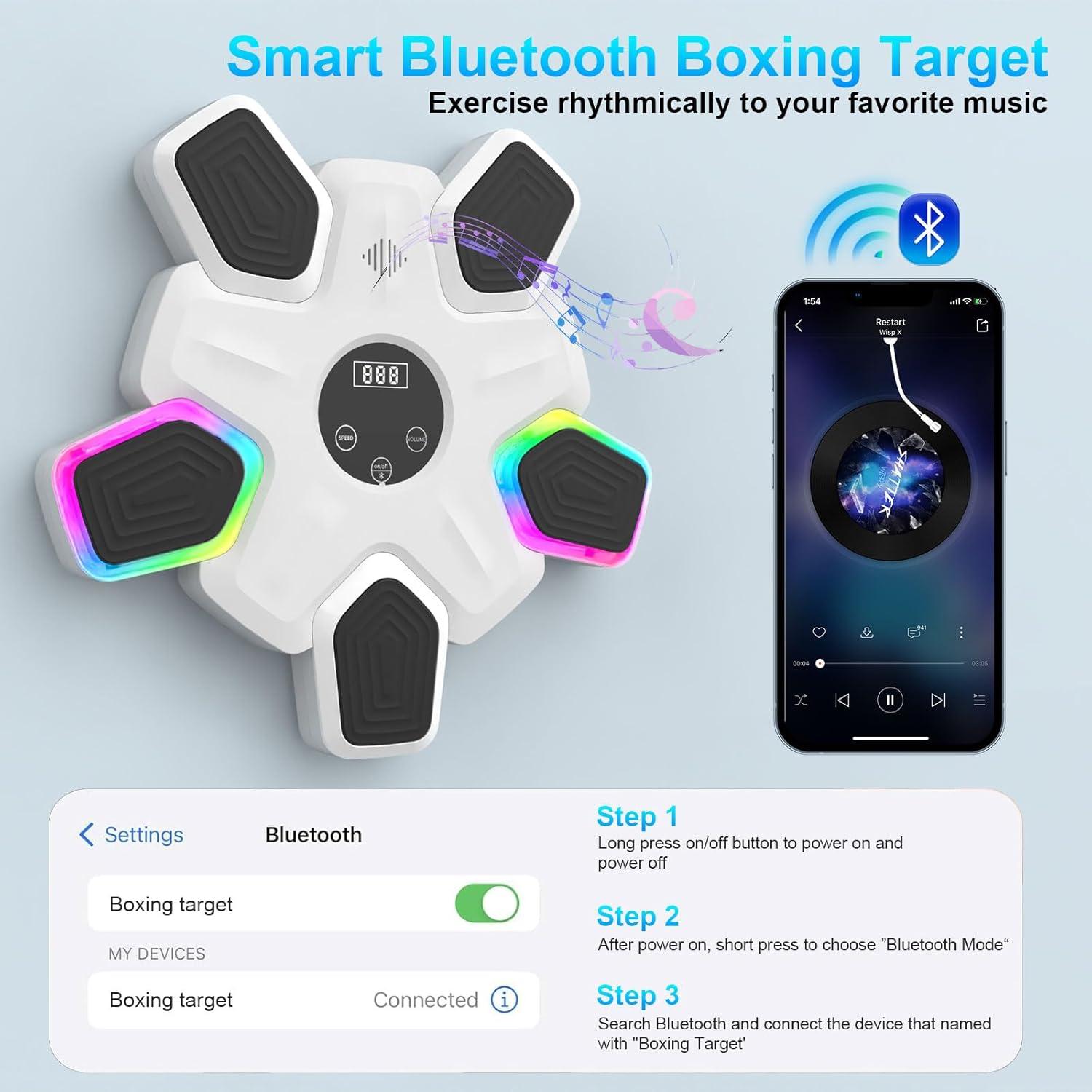 Máquina de Boxeo Musical UTFFEDY con Guantes y Bluetooth 2025