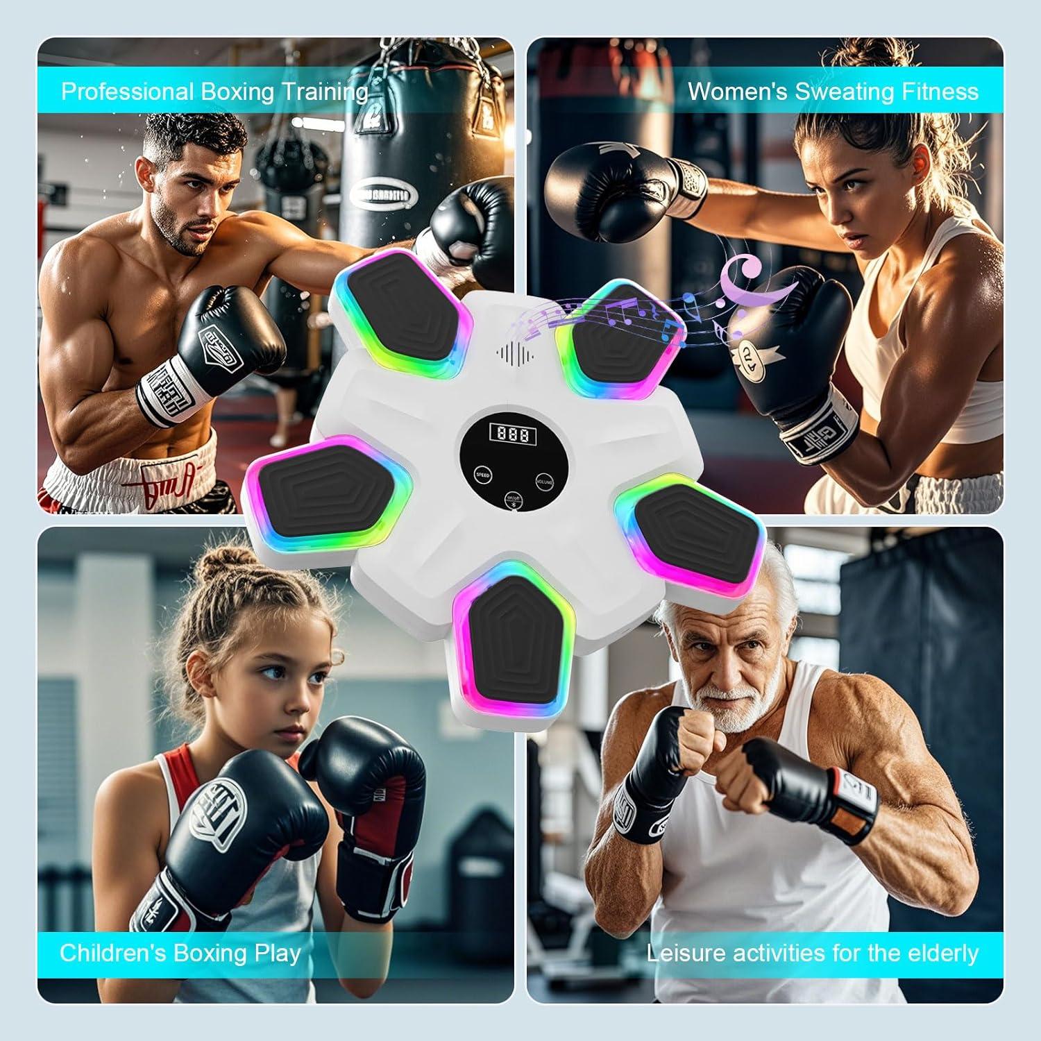 Máquina de Boxeo Musical UTFFEDY con Guantes y Bluetooth 2025