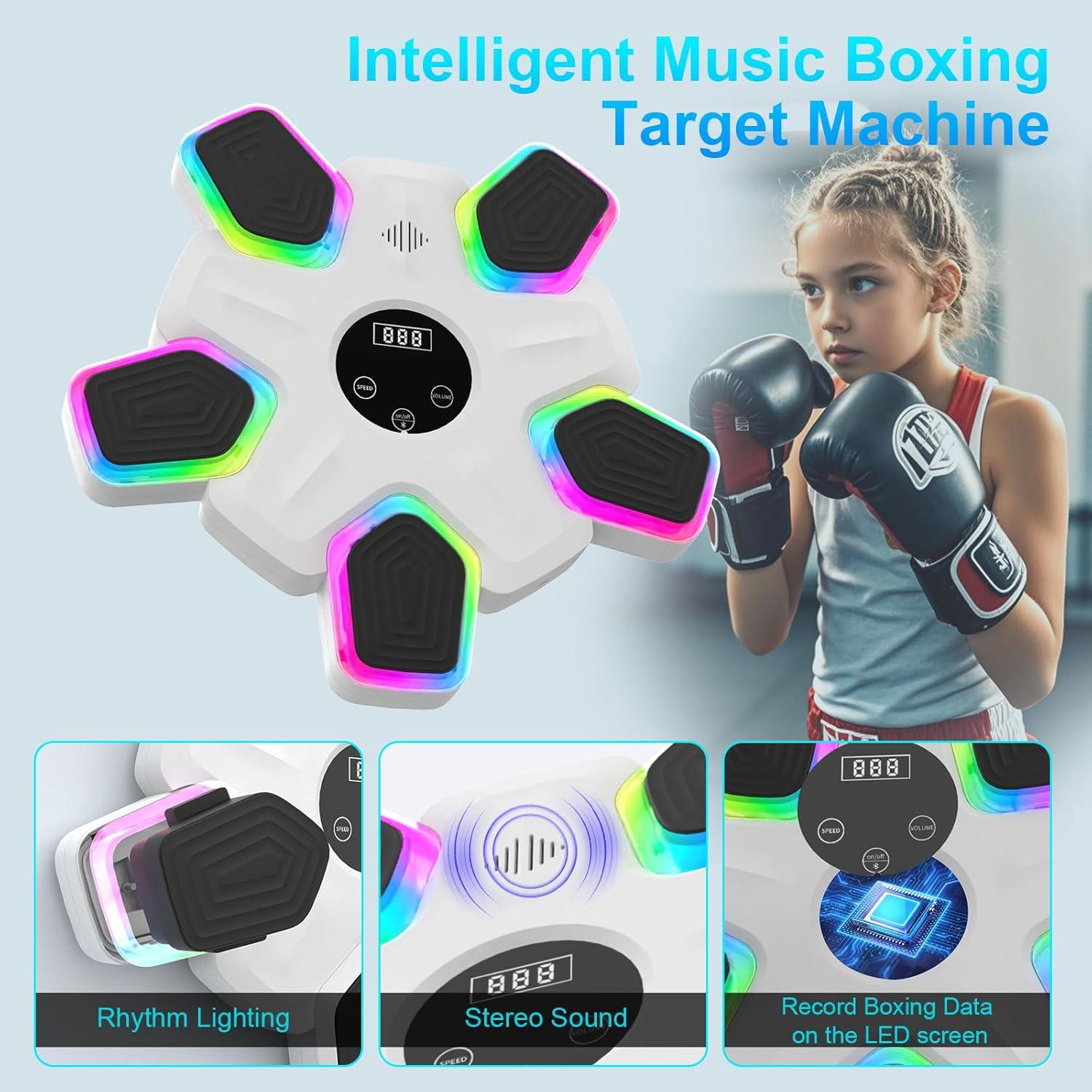 Máquina de Boxeo Musical UTFFEDY con Guantes y Bluetooth 2025