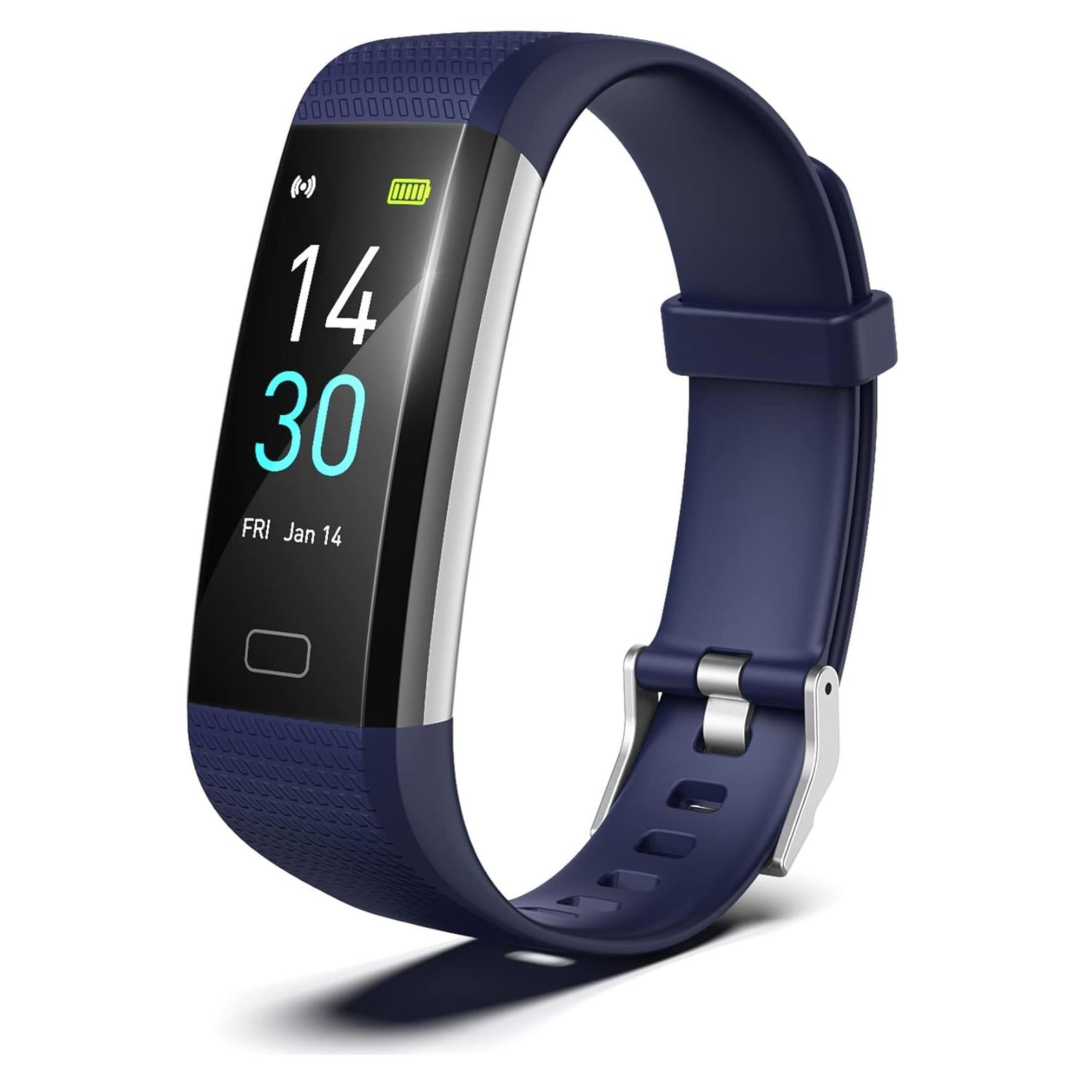 Fitness Tracker for Men and Women,Fitness Watch Waterproof with Activity Tracker and Sleep Monitor,Smart Watch for Android and iOS Phones(Blue)……