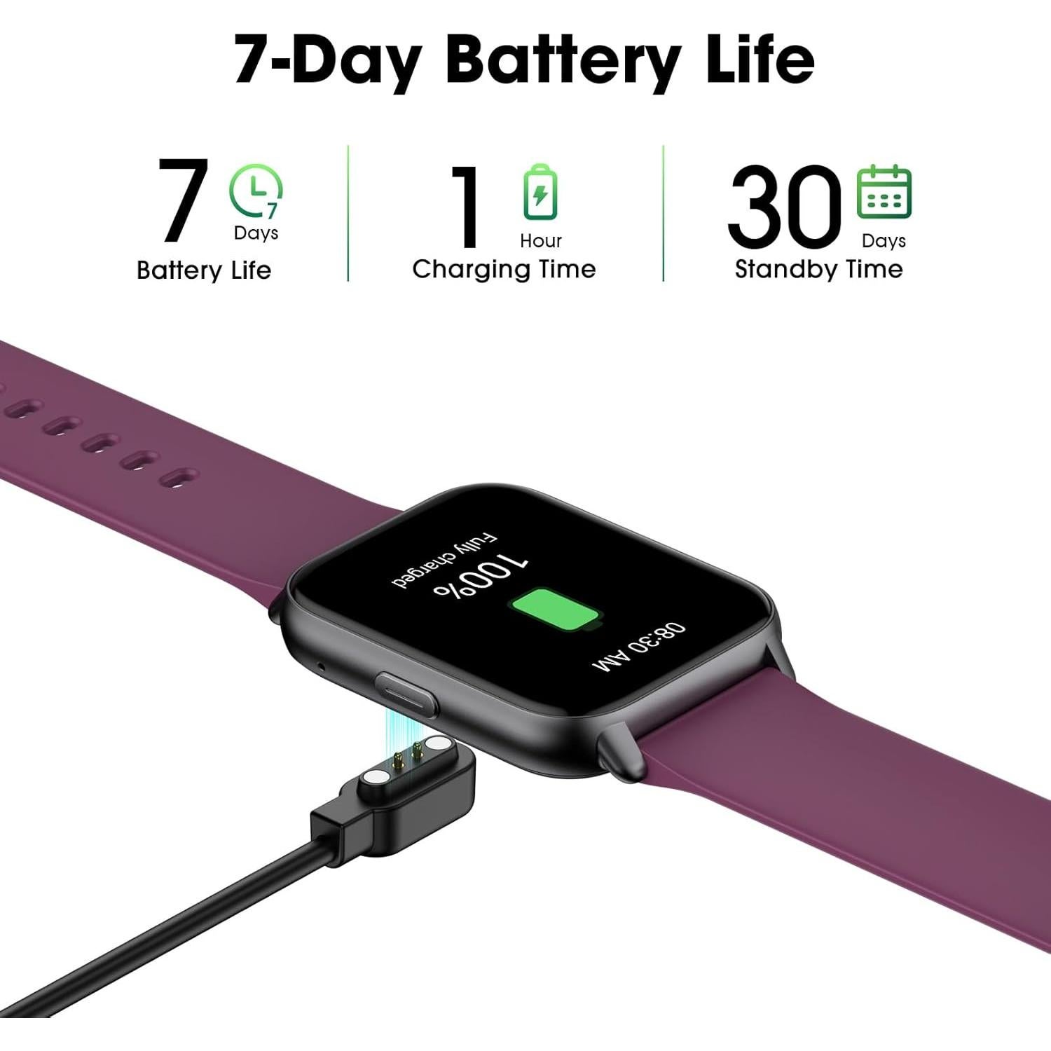 Reloj Inteligente EURANS IW1 Lite 1.8'' Pantalla HD Púrpura