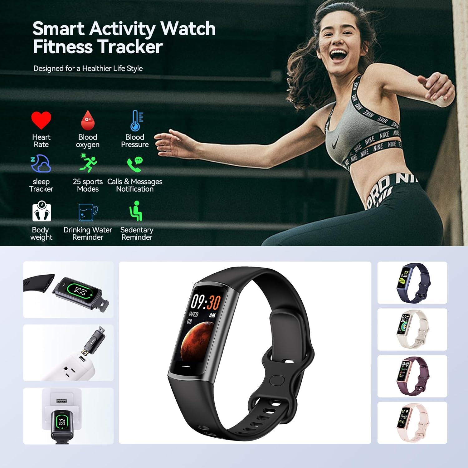 Rastreador de Fitness Excelpeakia, 25 Modos, Monitor de Salud