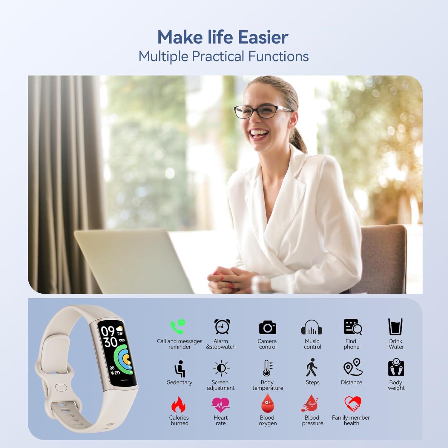 Rastreador de Fitness Excelpeakia, 25 Modos, Monitor de Salud