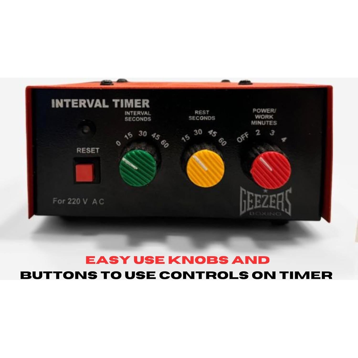 Temporizador de Entrenamiento de Boxeo Geezers - Campana Fuerte