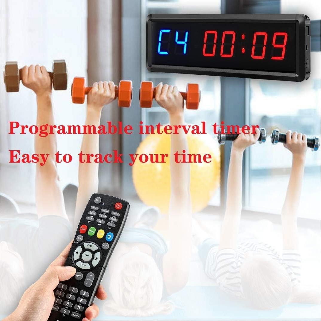 Temporizador Digital de Gimnasio Ledbrigym 3.81 cm Control Remoto
