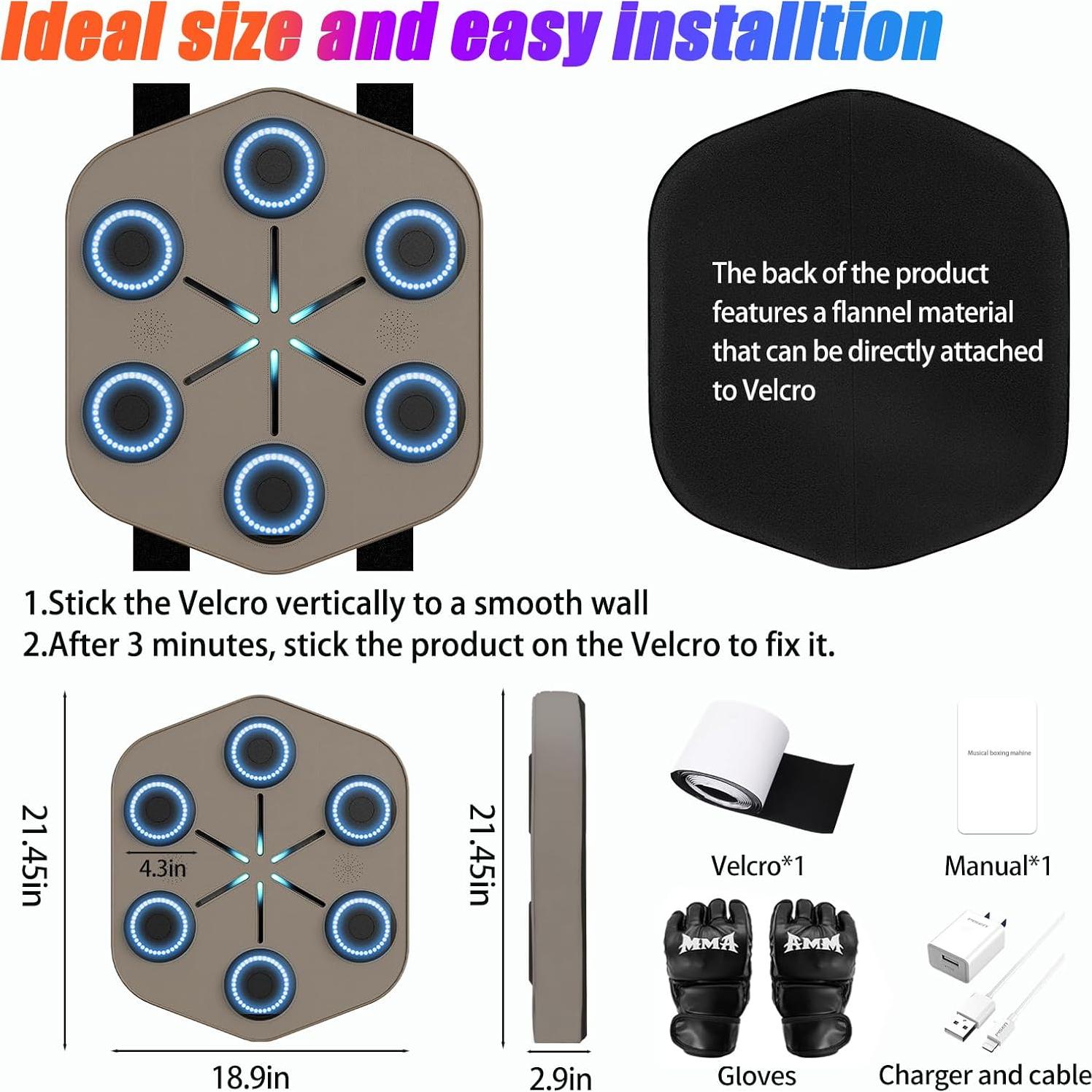 Máquina de Boxeo Musical EPHESPORT L1 - Entrenador Interactivo