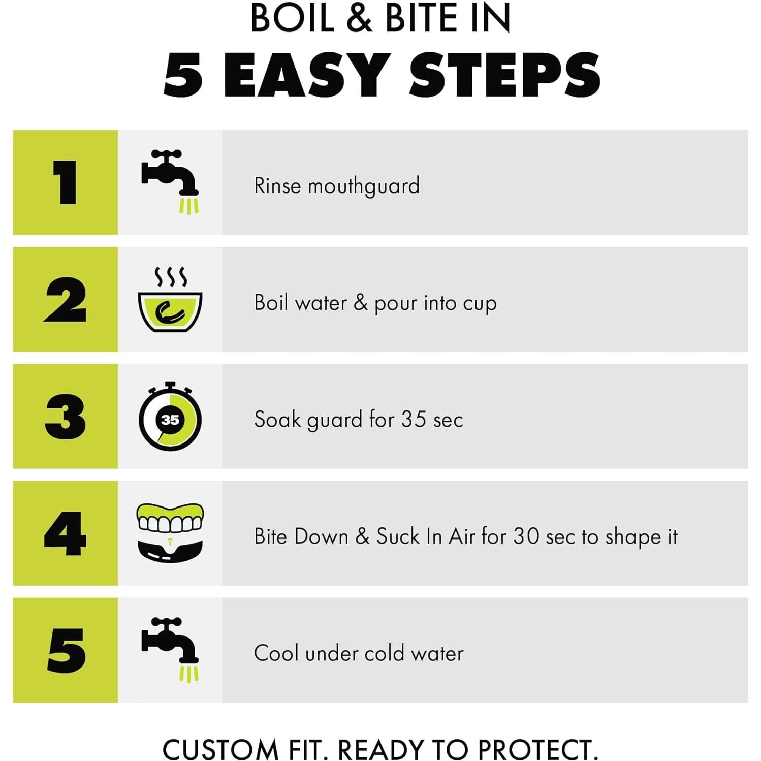 Protector Bucal Deportivo Damage Control HI Negro 2.0 Adulto