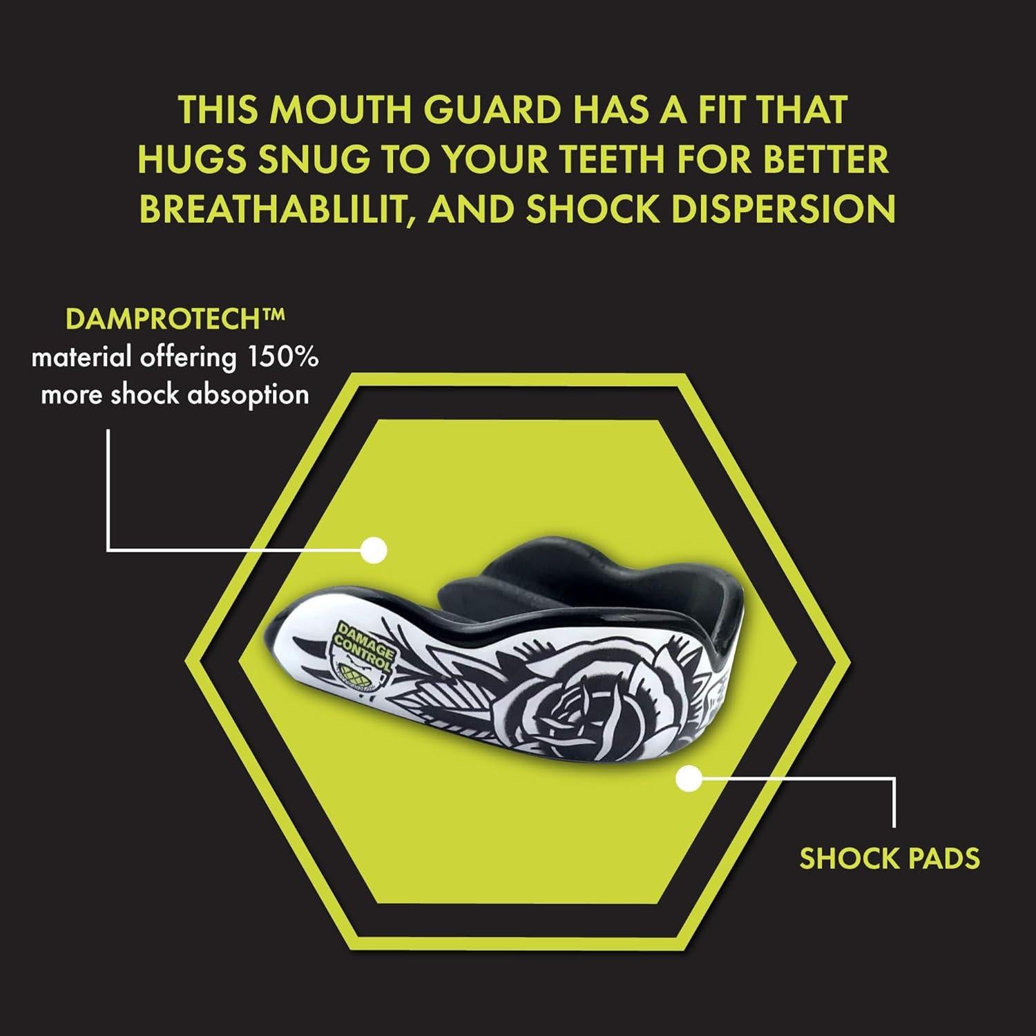 Protector Bucal Damage Control EI Negro para Boxeo y MMA