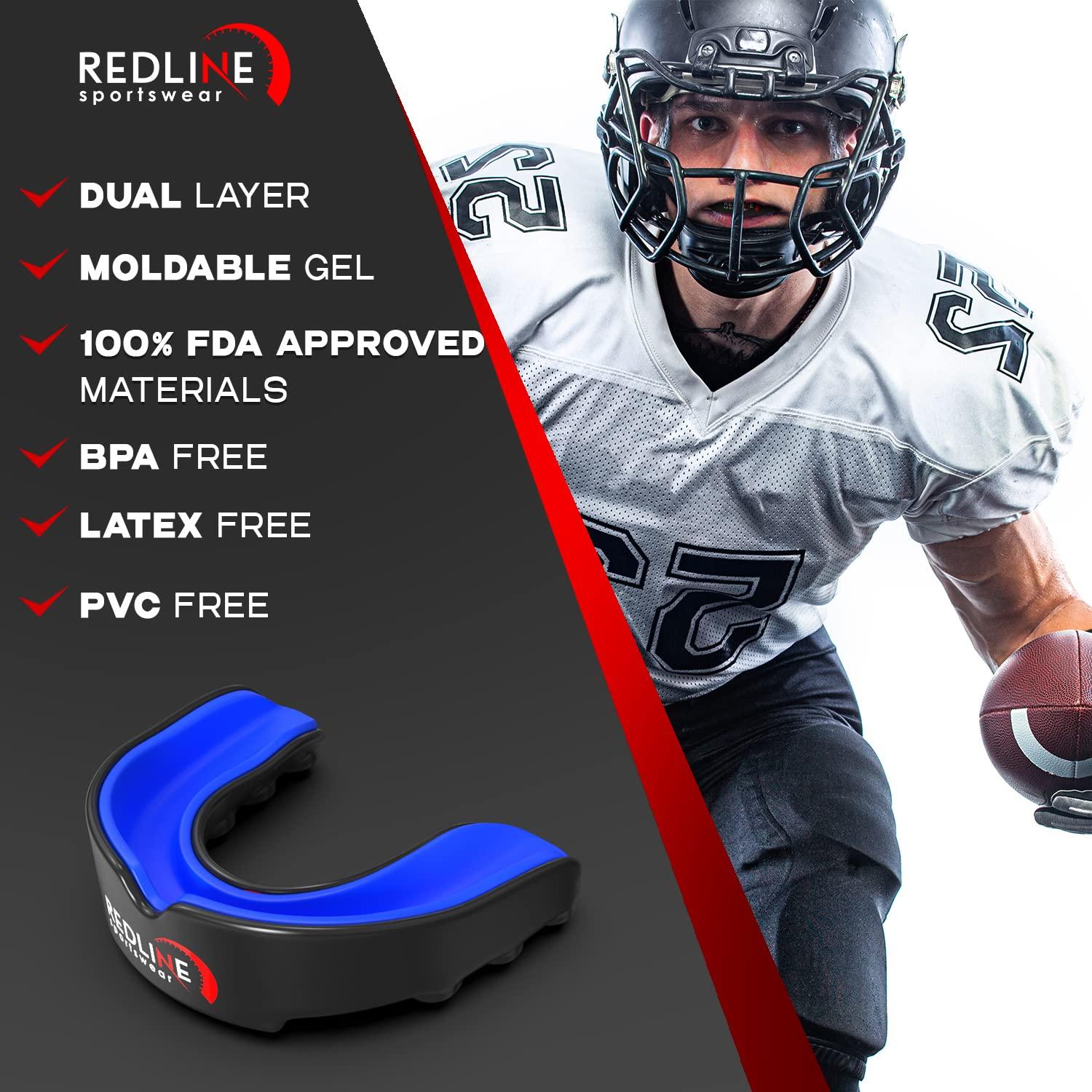 Protector Bucal Deportivo Scosh para Boxeo, Fútbol, MMA, Azul y Negro