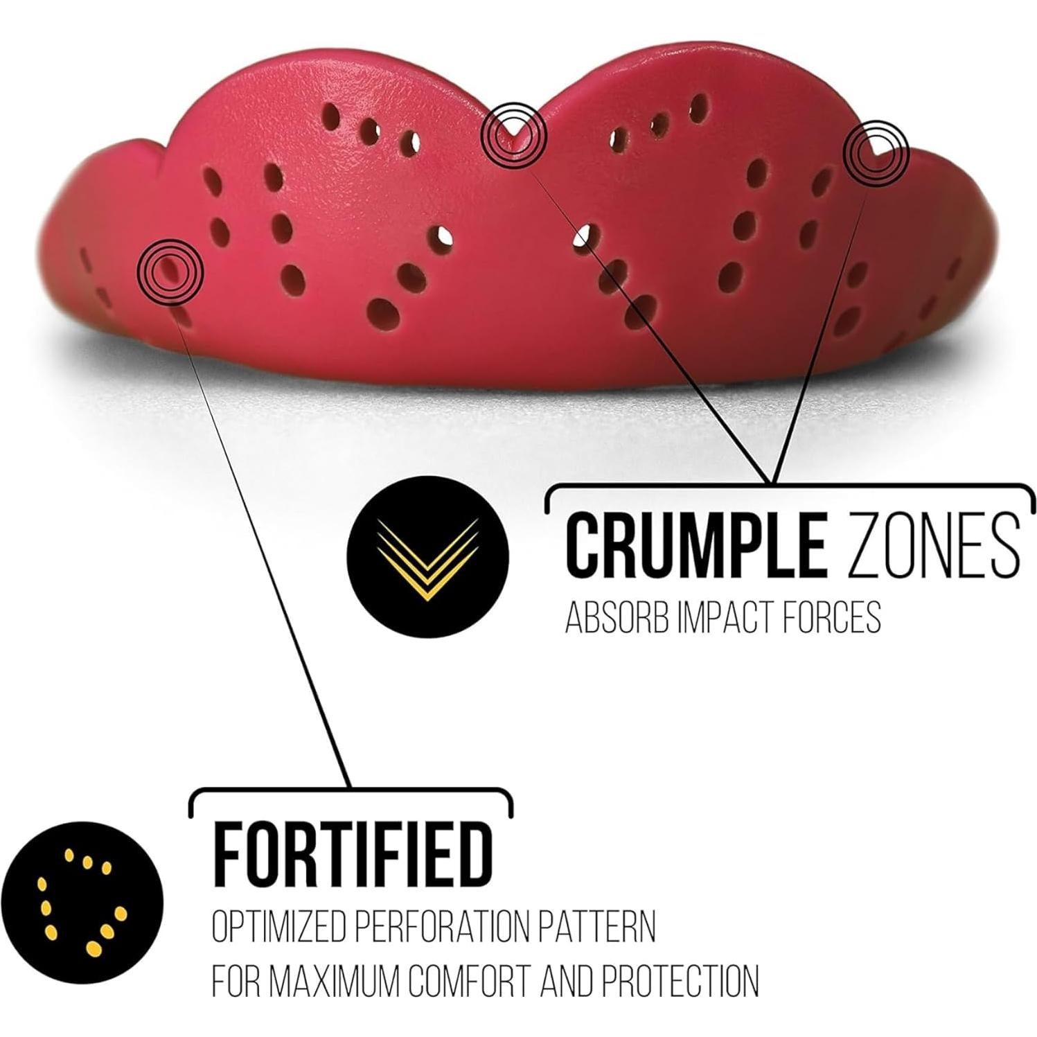 Protector Bucal Deportivo SISU Max 2.4mm Negro Carbón