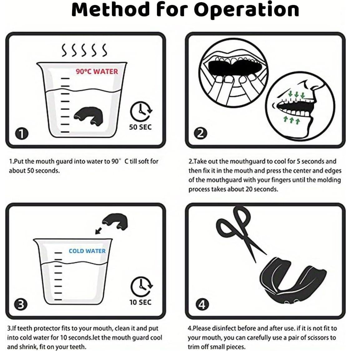 Protector Bucal Deportivo Besosay Adulto Ajustable Azul/Blanco