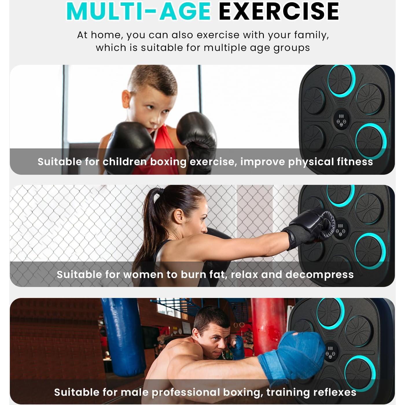 Máquina de Boxeo Musical MUXWELL MBT-03 con Guantes