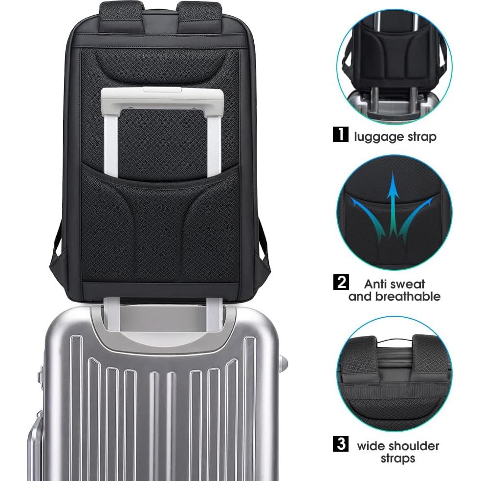 Mochila Antirrobo BANGE para Laptop 15.6" USB Carga Rápida