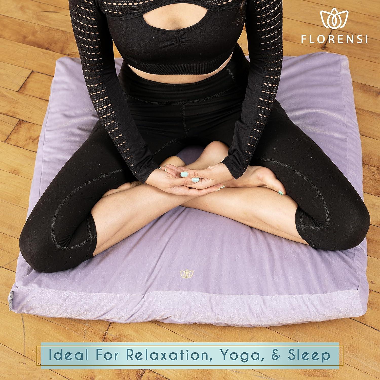 Cojín de Meditación Florensi Zabuton 81x81cm Algodón Terciopelo