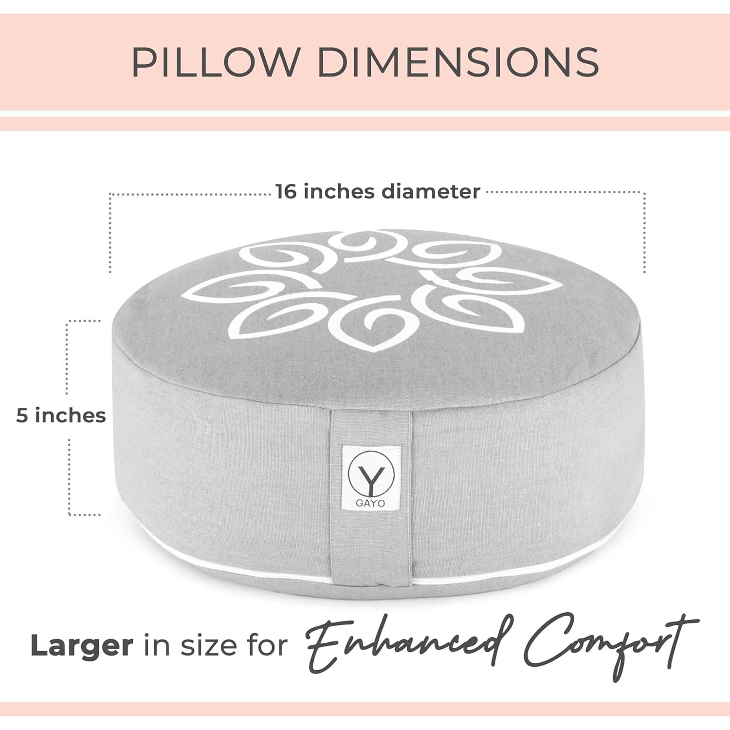 Cojín de Meditación Gayo 40 cm Trigo Sarraceno Orgánico