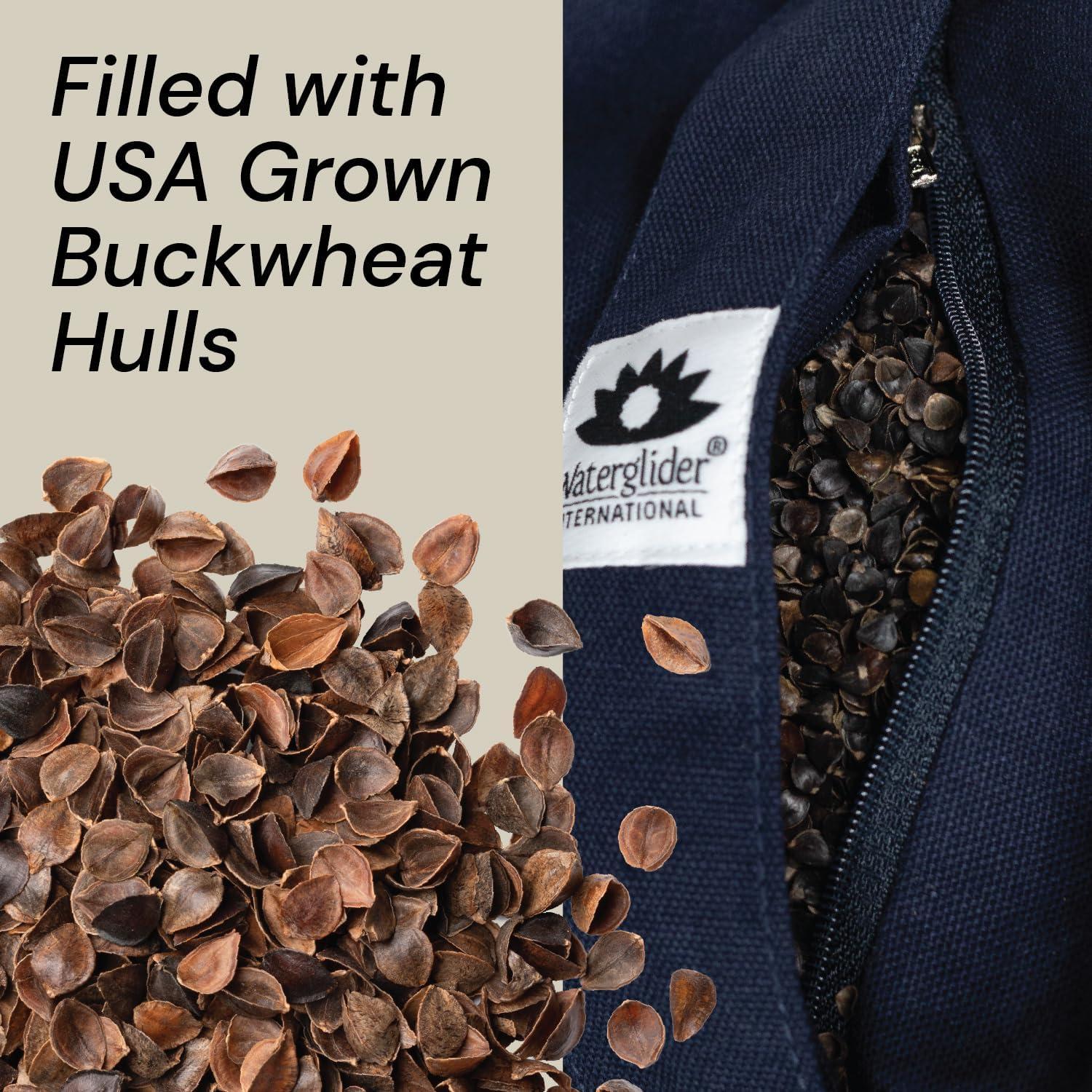 Cojín de Meditación Waterglider Redondo 35cm Relleno Trigo Sarraceno