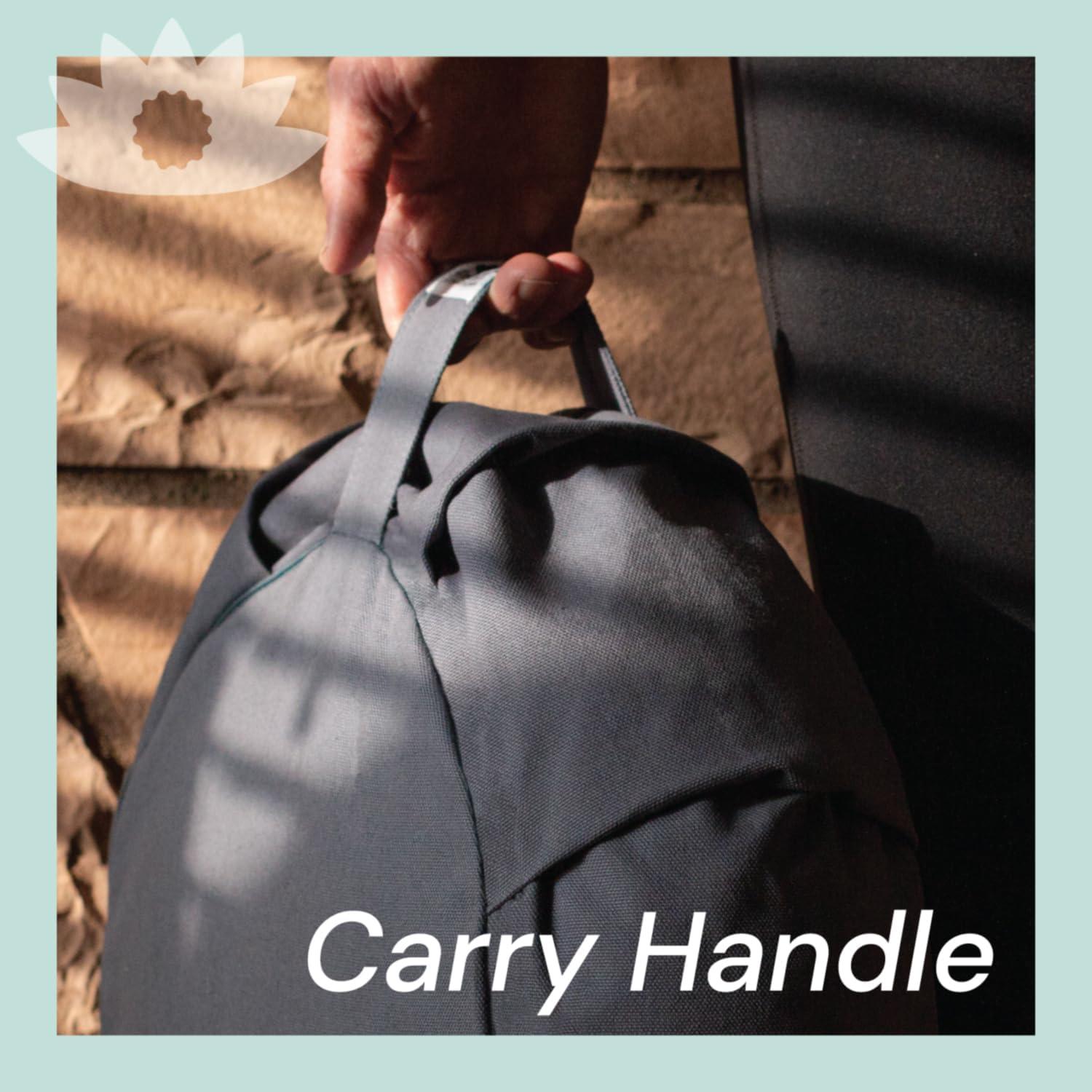 Cojín de Meditación Waterglider Redondo 35cm Relleno Trigo Sarraceno