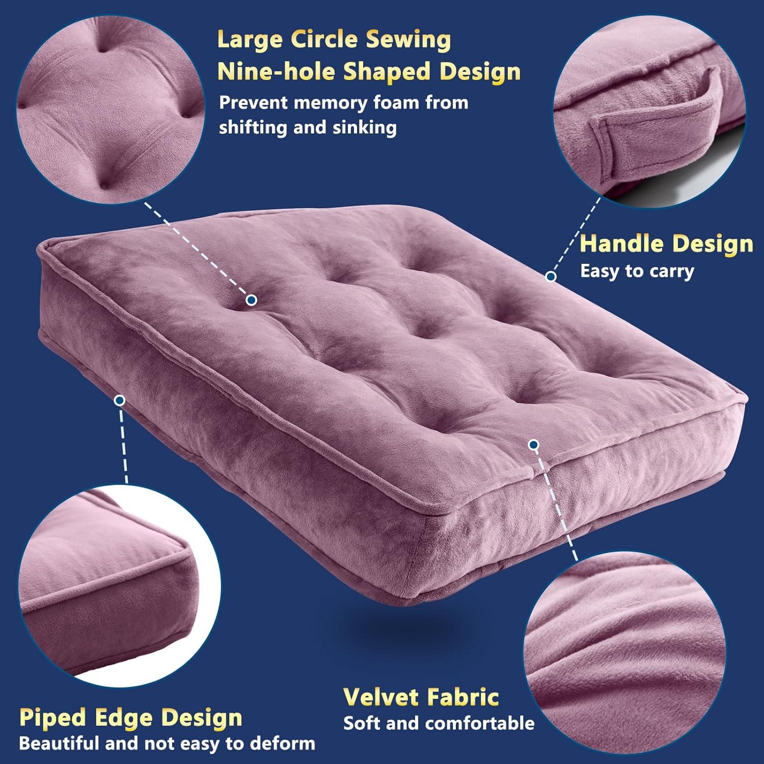 Almohadilla de Suelo 1 MIDDLE ONE 50.8x50.8 cm Espuma Viscoelástica Púrpura