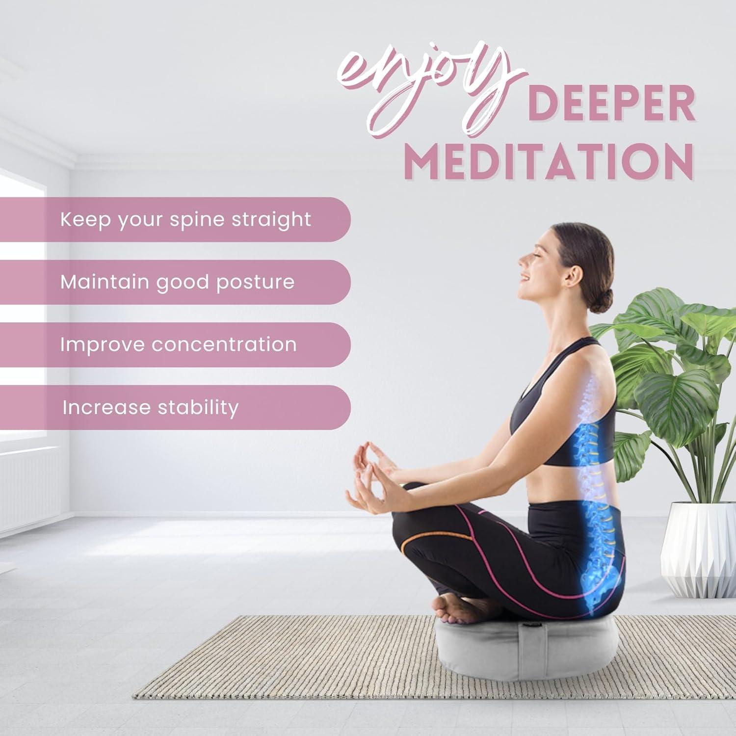 Cojín de Meditación Yes4All Zafu de Trigo Sarraceno 39cm