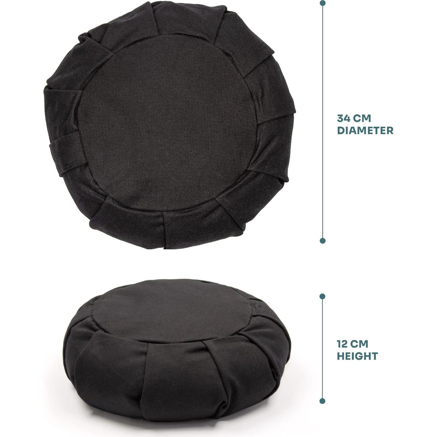 Cojín de Meditación Zafu Myga - Relleno de Trigo Sarraceno 34cm