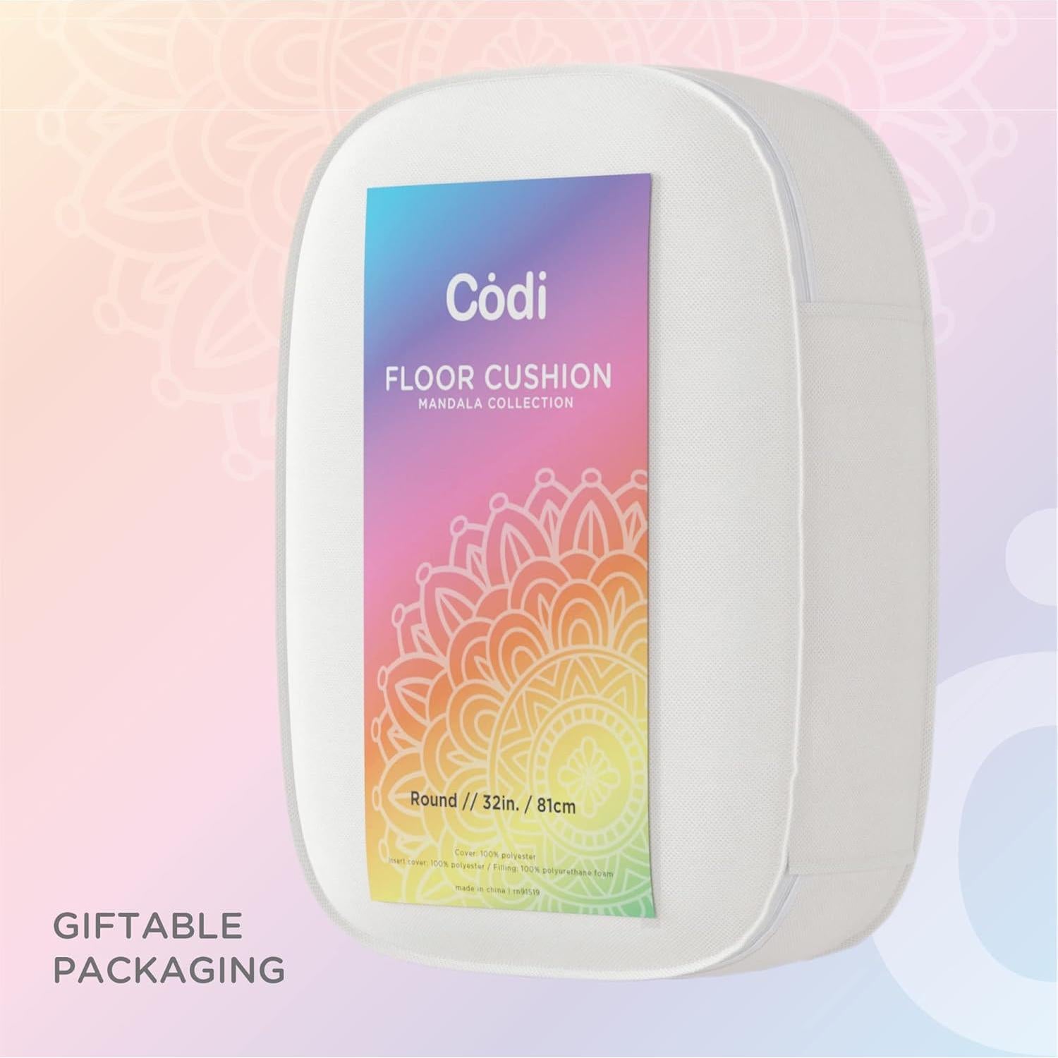 Cojín Redondo de Piso Codi 32" (81.28 cm) Espuma de Memoria