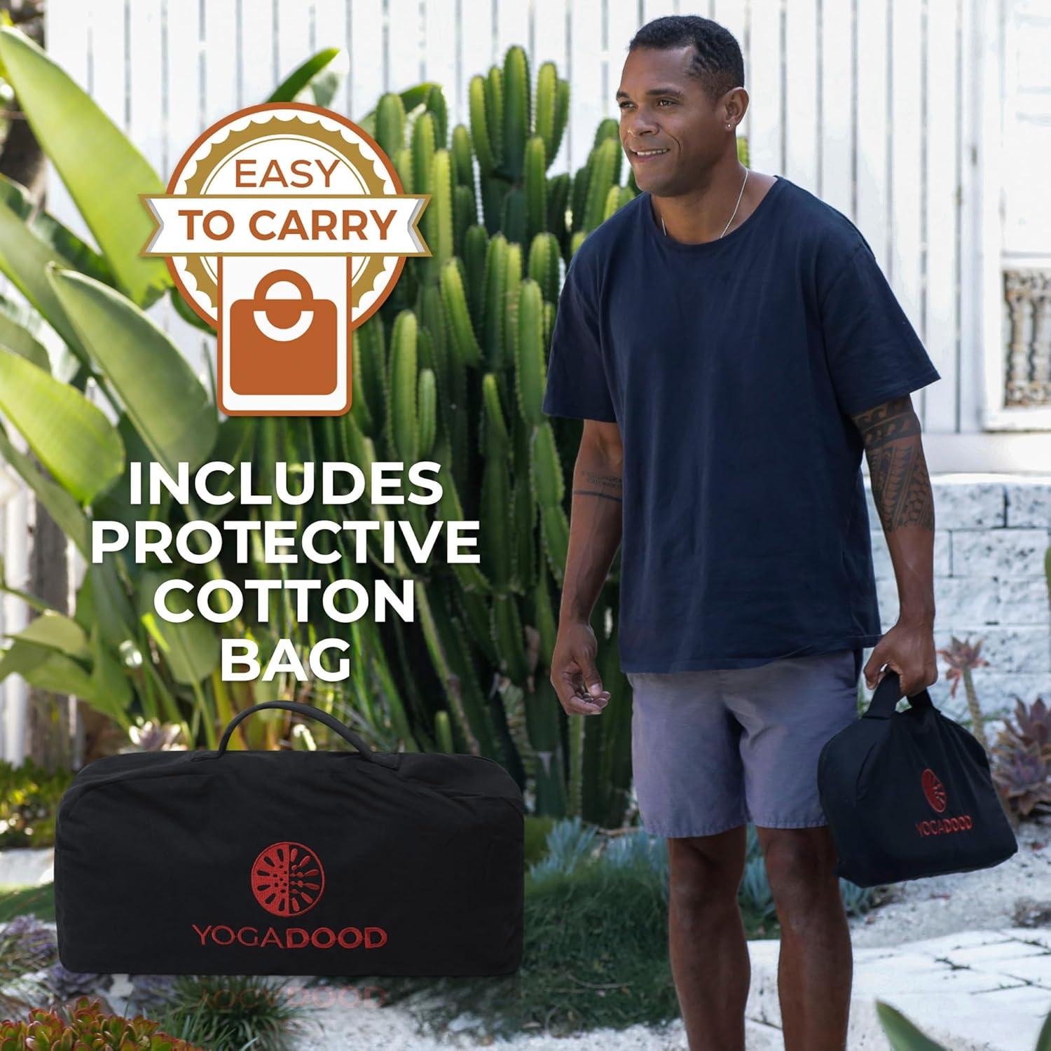 Banco de Meditación Plegable Yoga Dood con Cojín Terciopelo