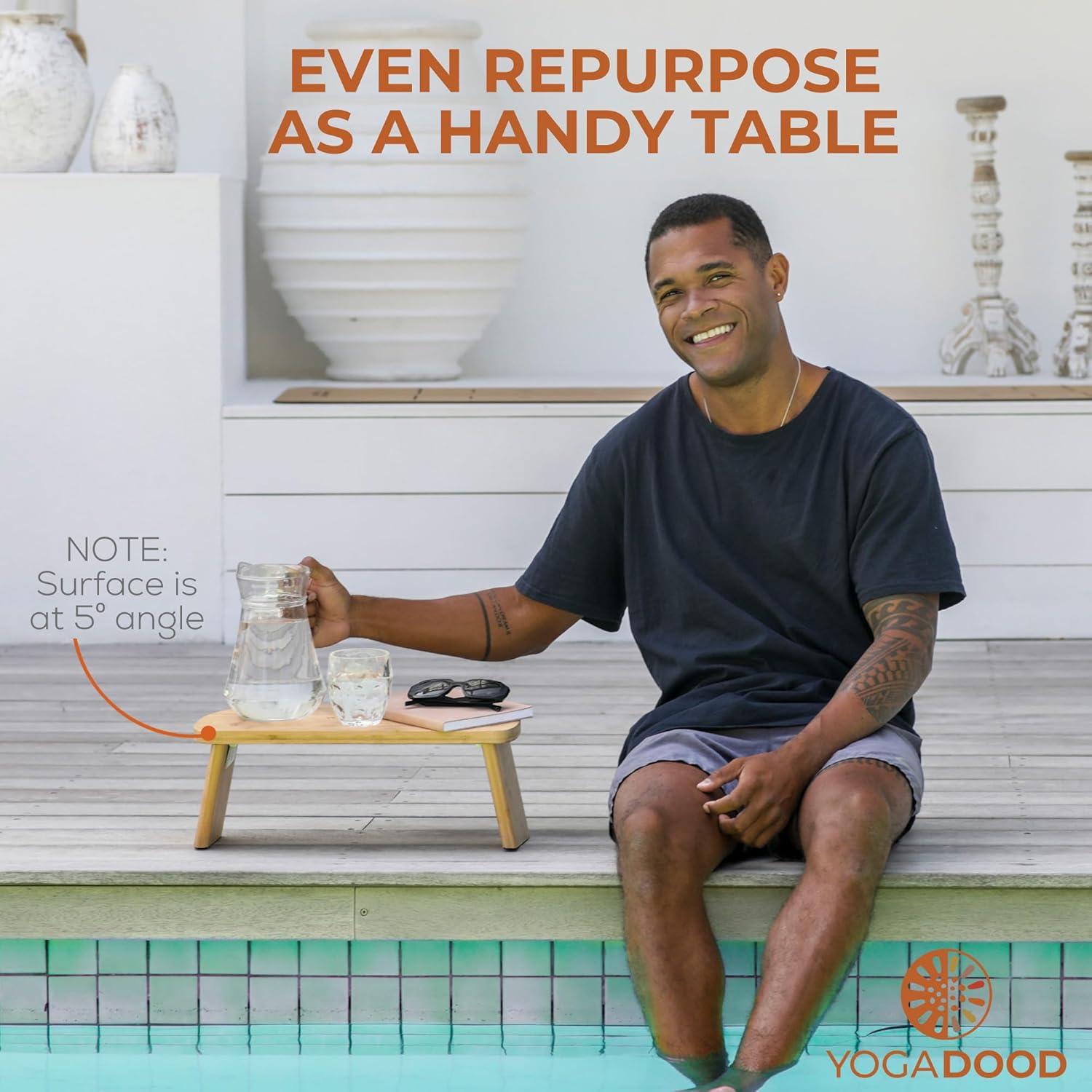 Banco de Meditación Plegable Yoga Dood con Cojín Terciopelo