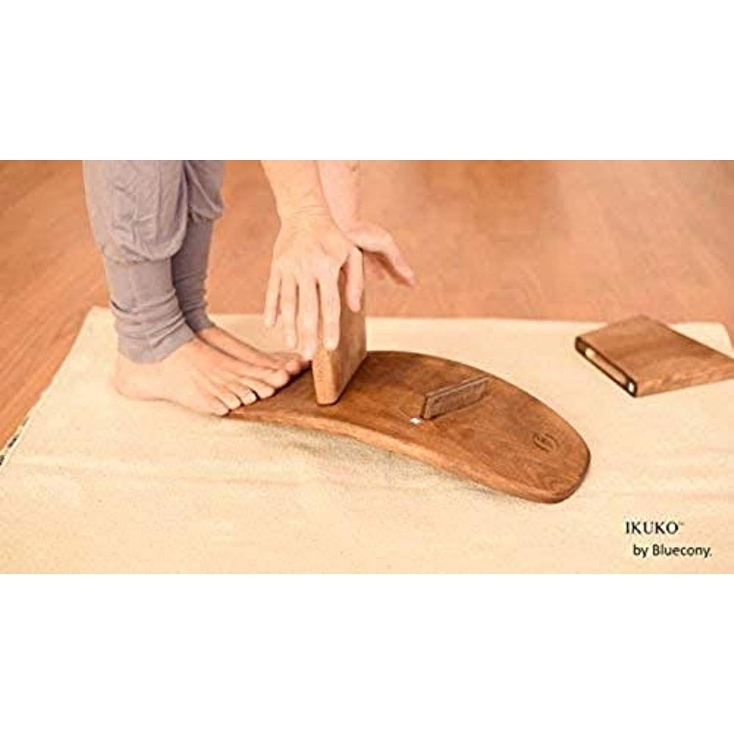 Banco de Meditación IKUKO Bluecony, Madera Ergonómica, 3 Alturas