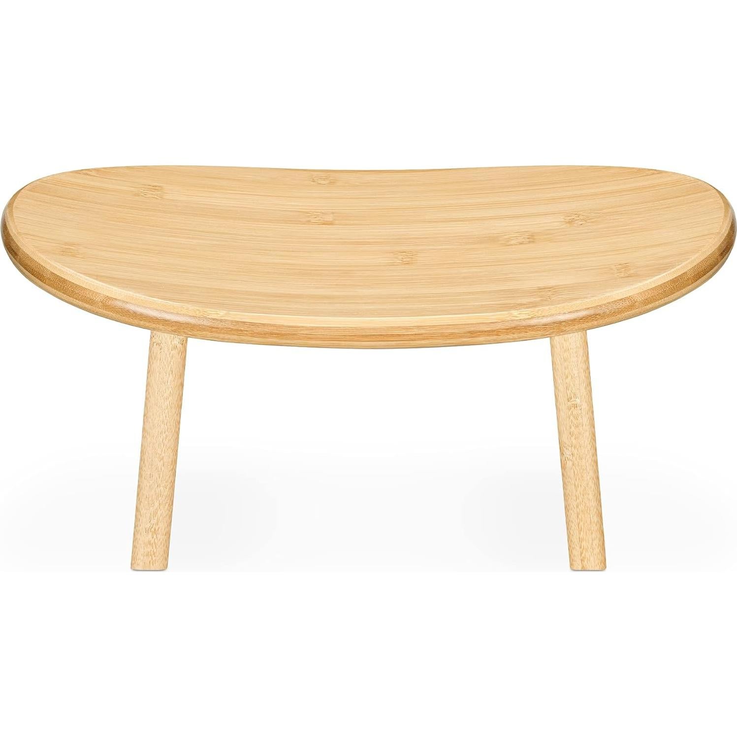 Taburete de Meditación Navaris de Bambú - Asiento Ergonómico 41x21cm