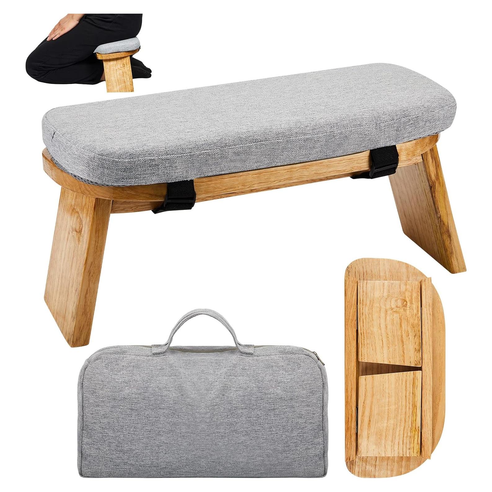 Banco de Meditación Plegable Namalu con Cojín y Bolsa