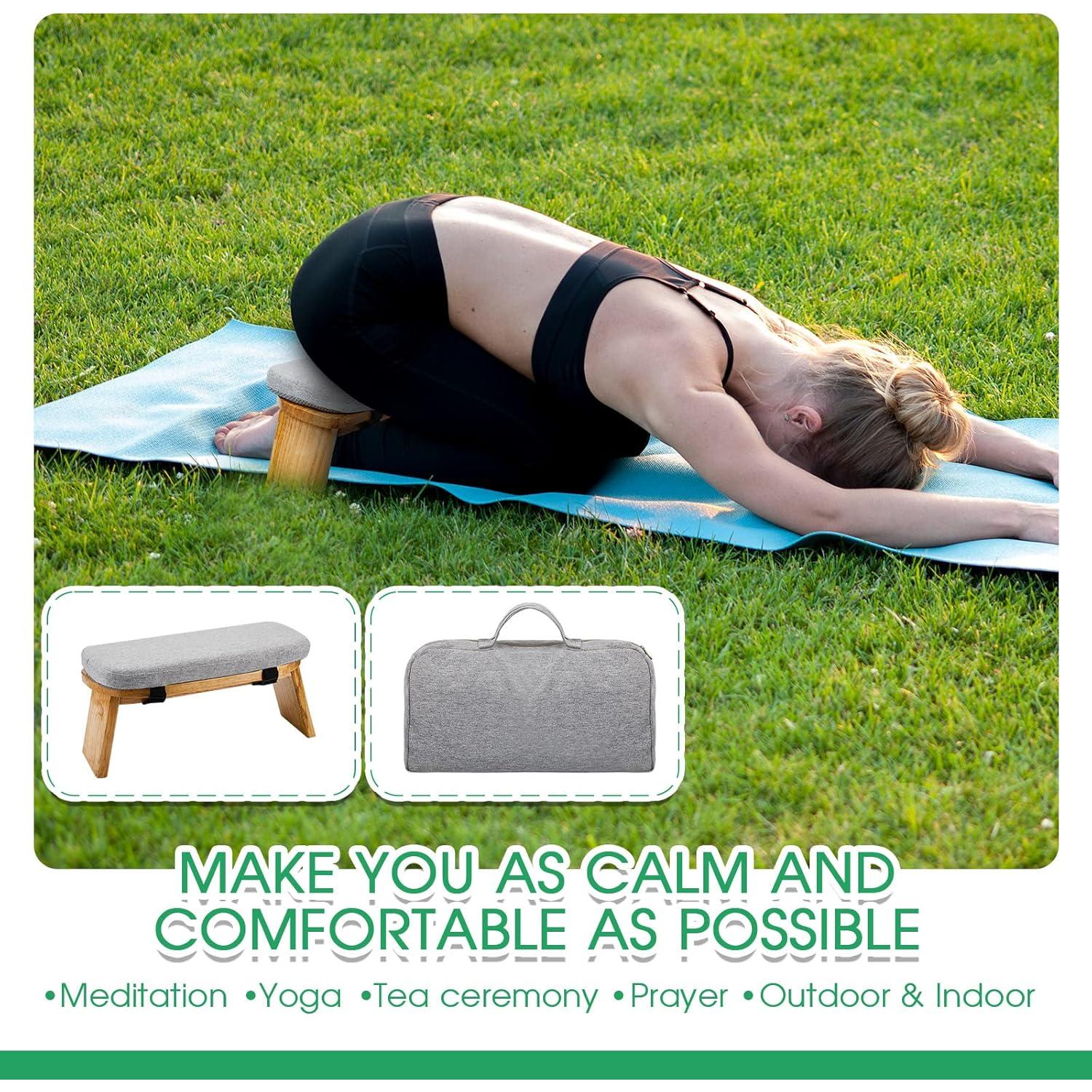 Banco de Meditación Plegable Namalu con Cojín y Bolsa